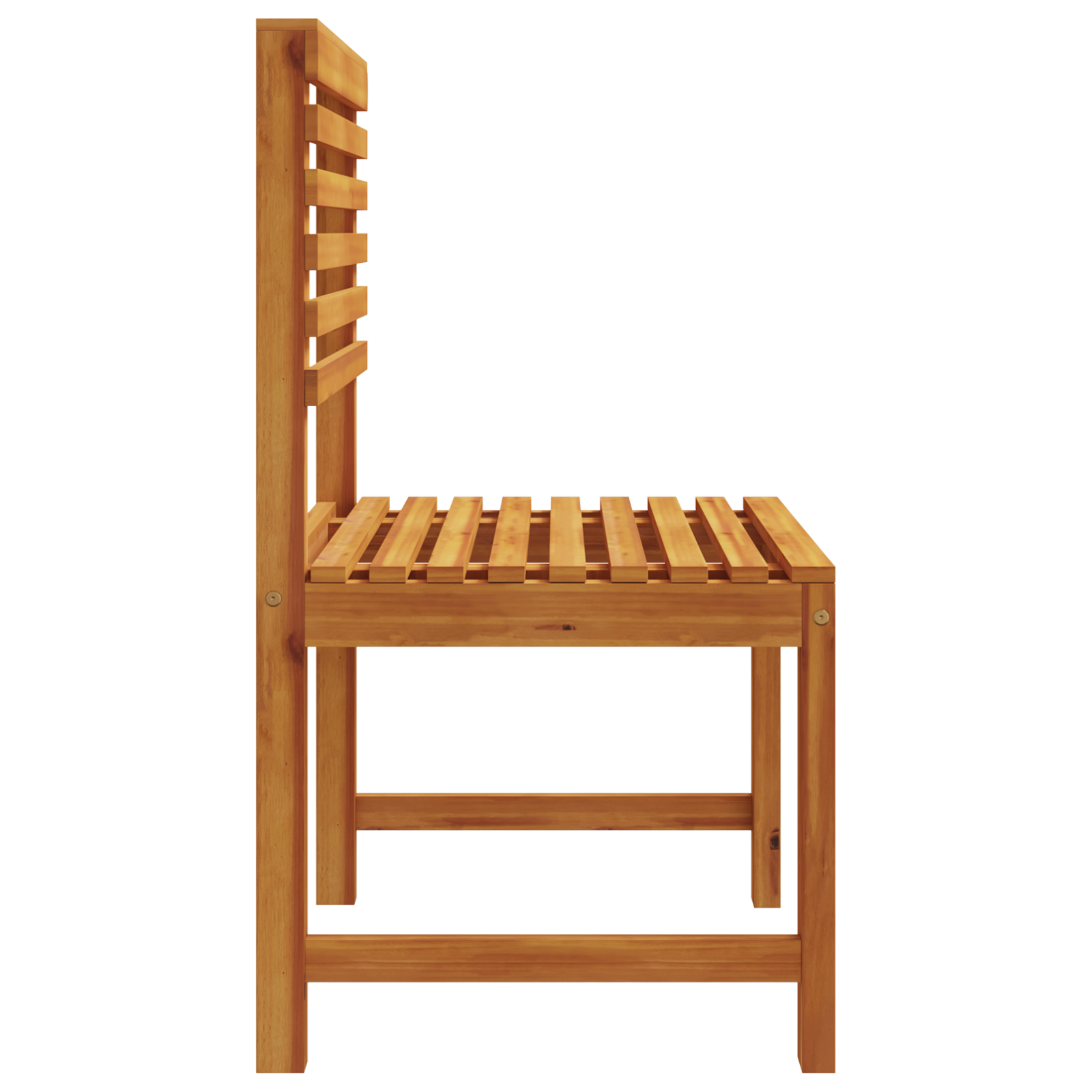 Garden Chairs Without Arms - Set of 2 in Solid Acacia Wood - Image 6