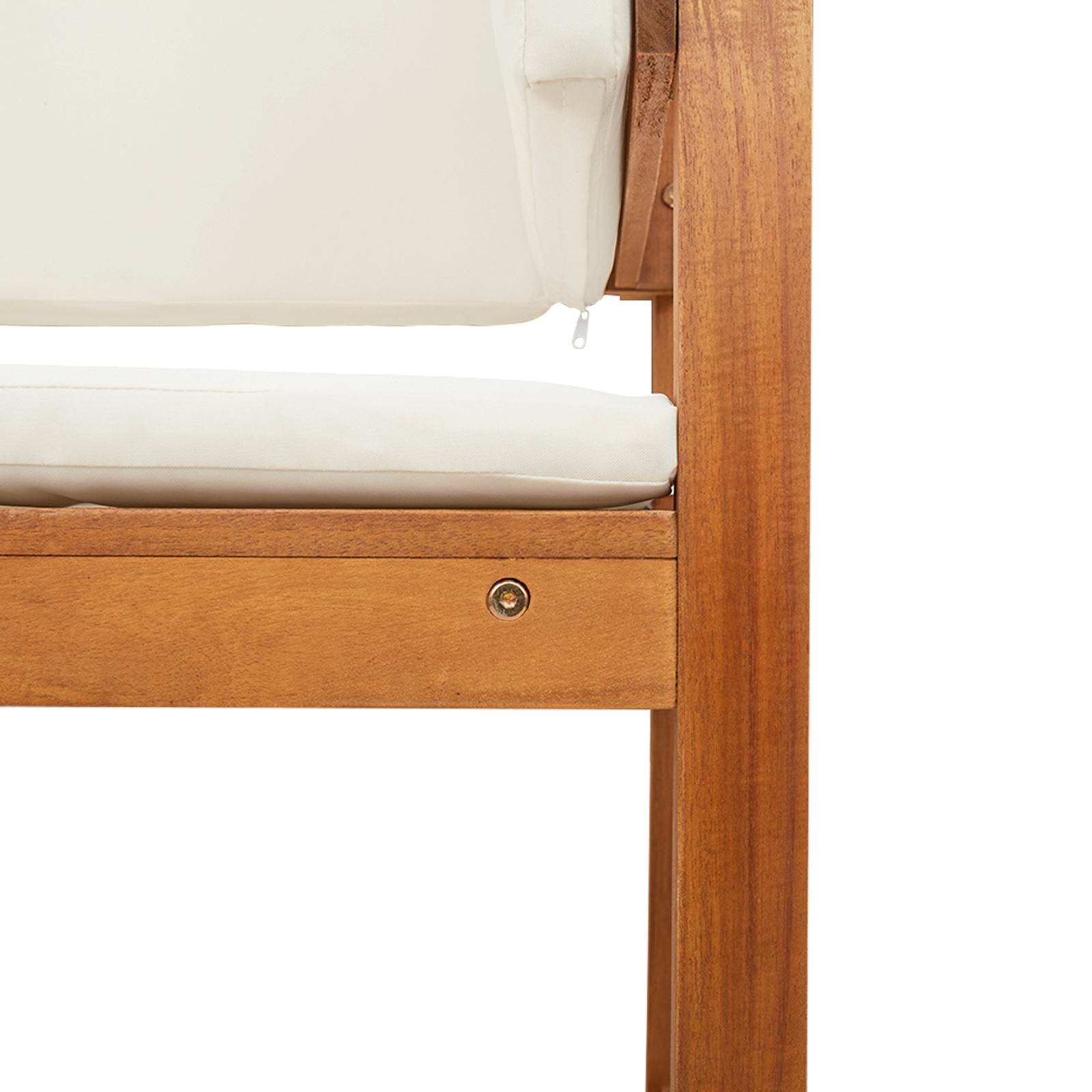 Garden Chair Corner with Cushions Solid Wood Acacia - Image 7