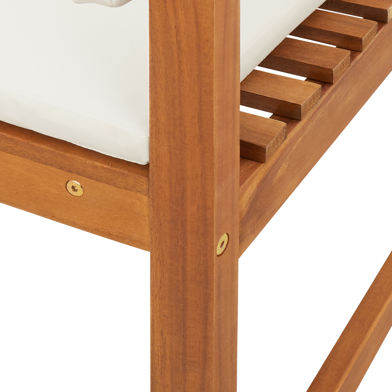 Garden Chair Corner with Cushions Solid Wood Acacia - Image 8