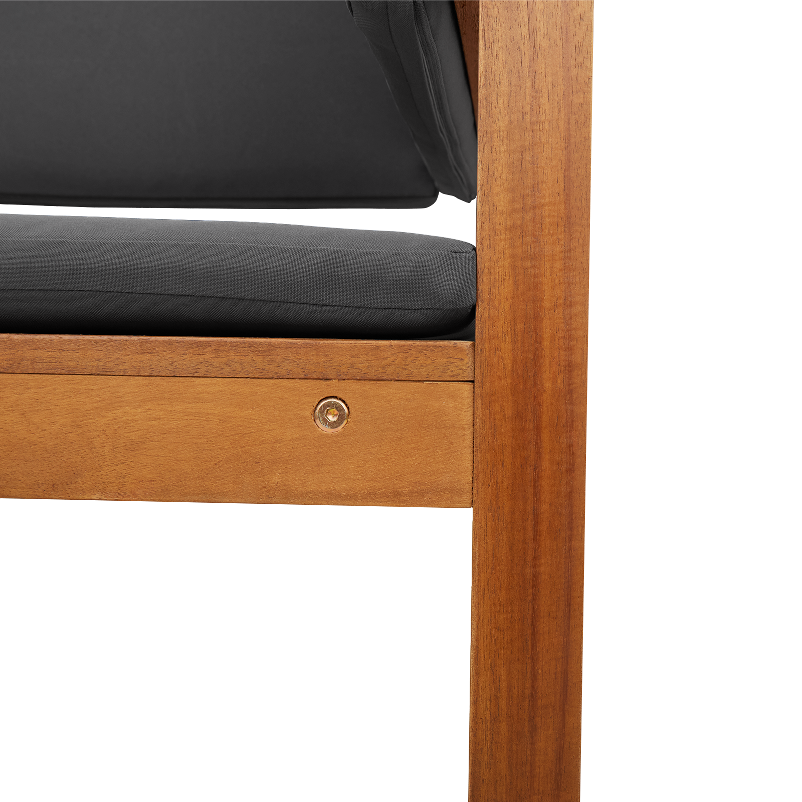 Garden Chair Corner with Cushions Solid Wood Acacia - Image 7