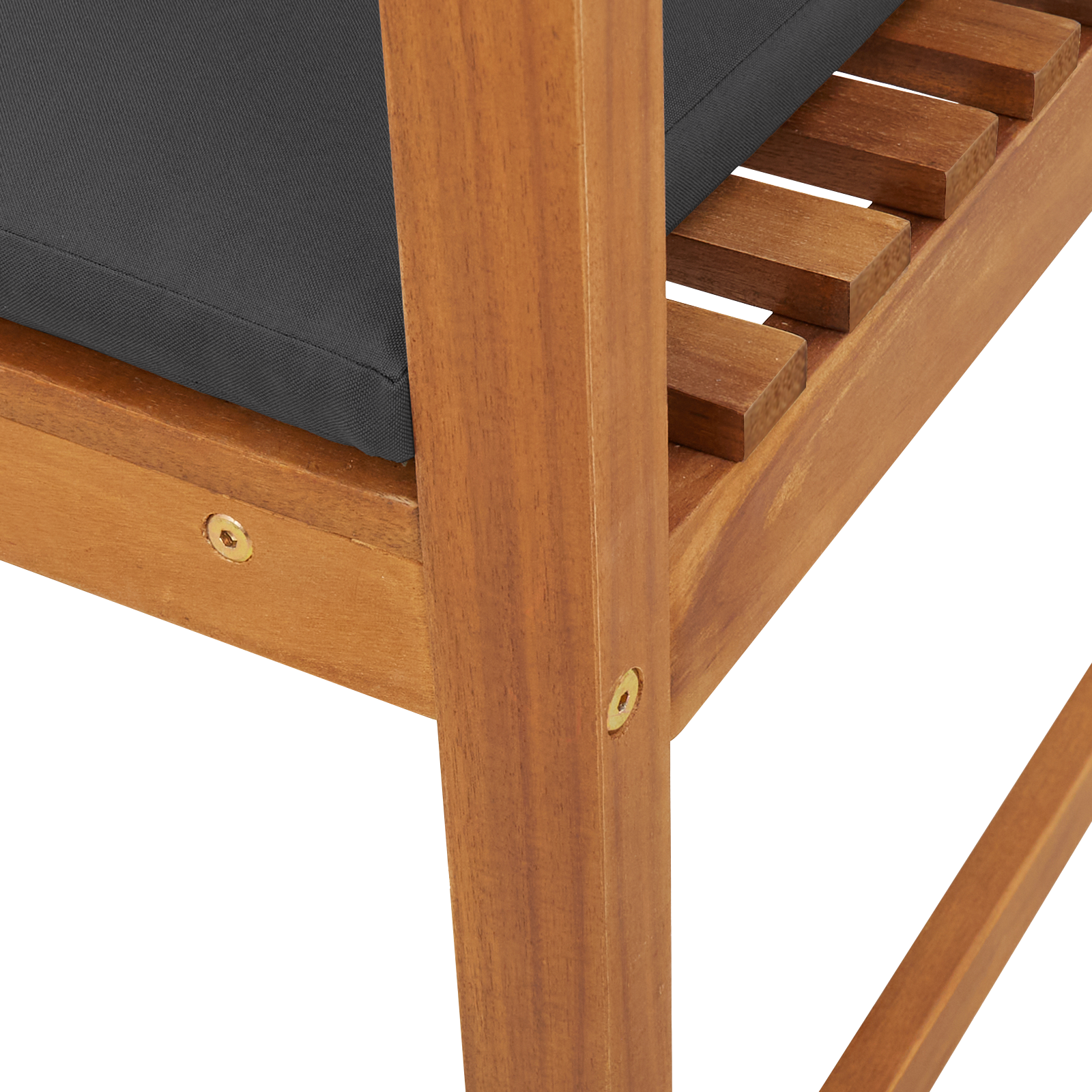 Garden Chair Corner with Cushions Solid Wood Acacia - Image 8