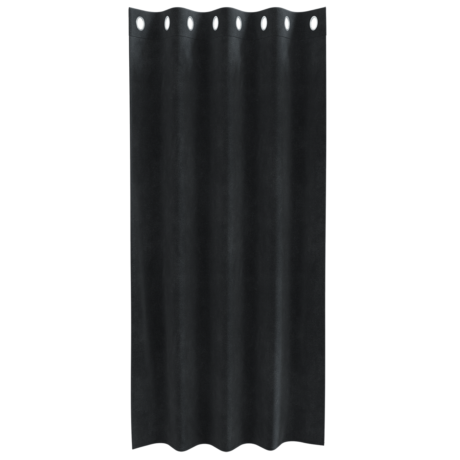 Blackout Curtains with Eyelets 2 pcs Black Velvet - Image 3