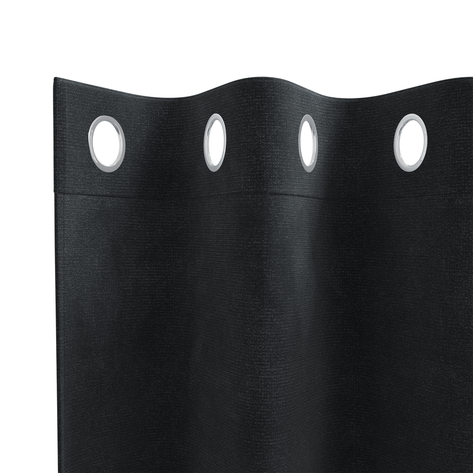 Blackout Curtains with Eyelets 2 pcs Black Velvet - Image 4