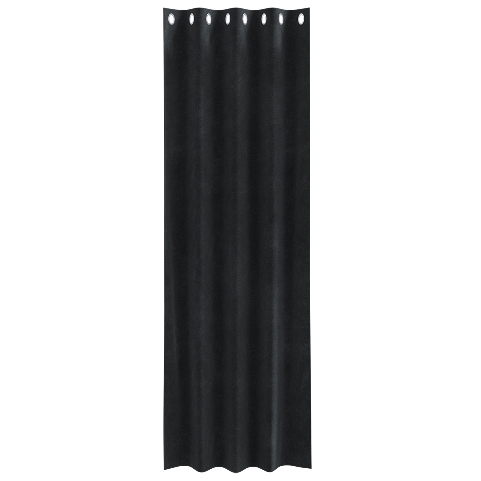 Blackout Curtains with Eyelets 2 pcs Black Velvet - Image 3