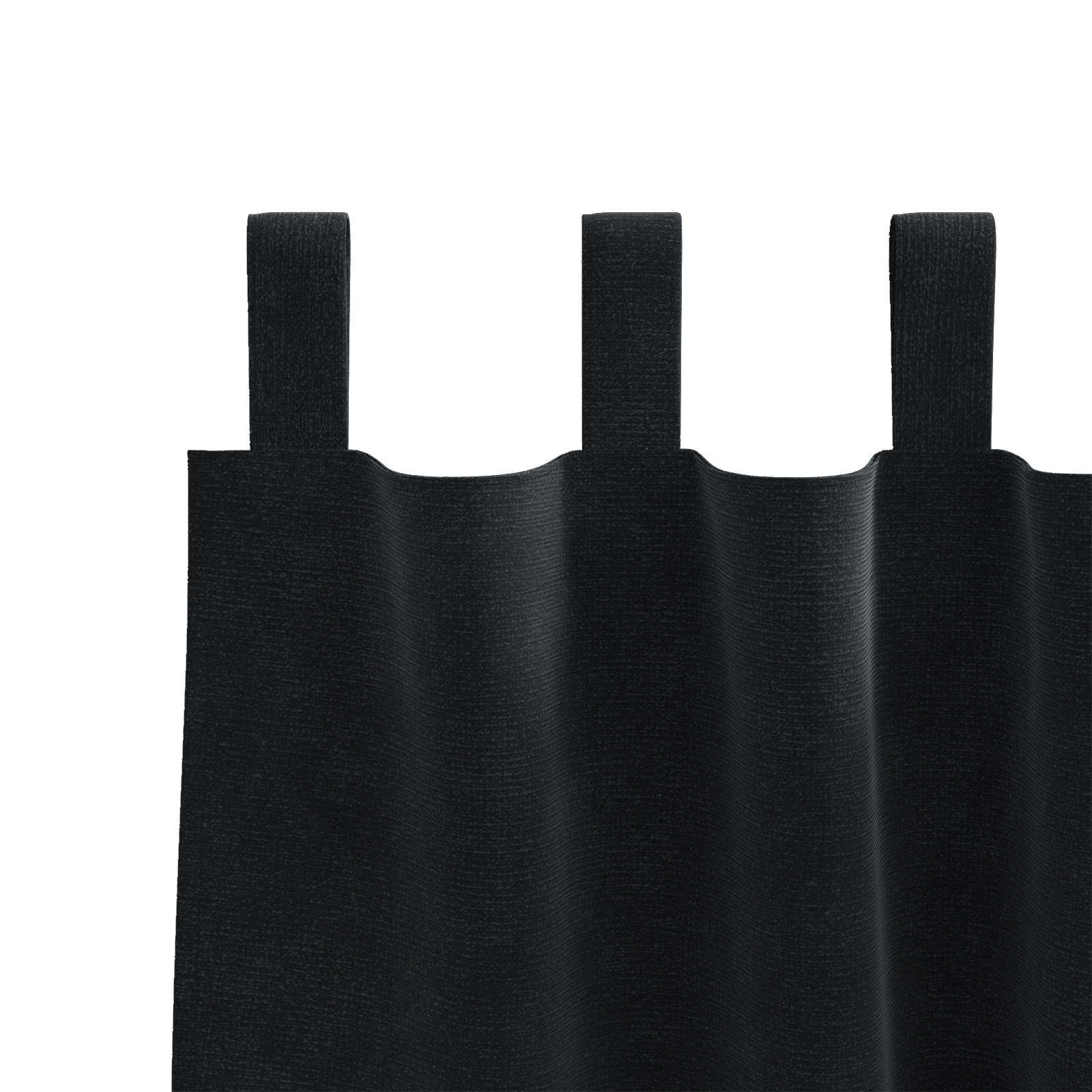 Blackout Curtains with Hanging Loops 2 pcs Black Velvet - Image 4