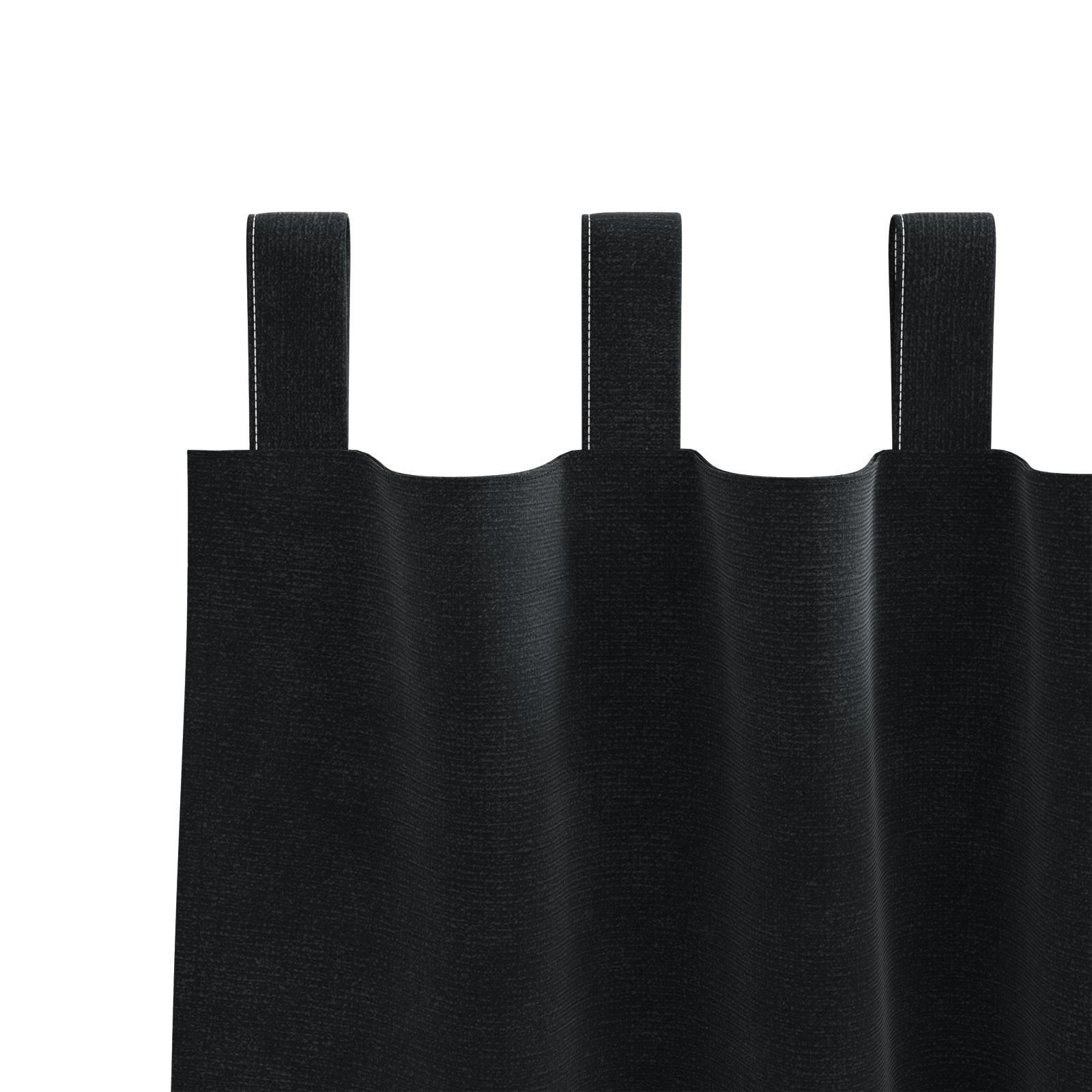 Blackout Curtains with Hanging Loops - 2 Black Velvet Panels - Image 4