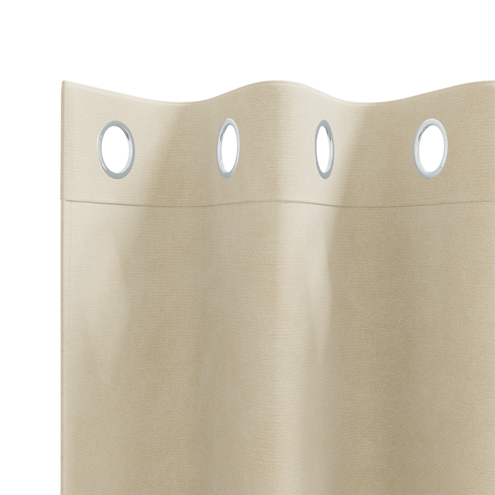 Blackout Curtains with Eyelets 2 pcs Cream Velvet - Image 4