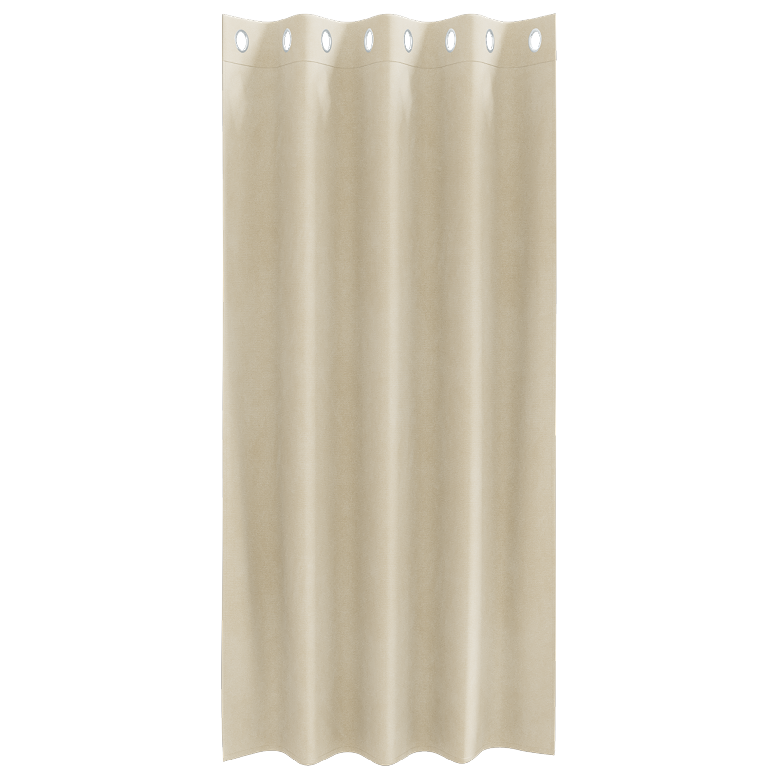 Blackout Curtains with Eyelets 2 pcs Cream Velvet - Image 3