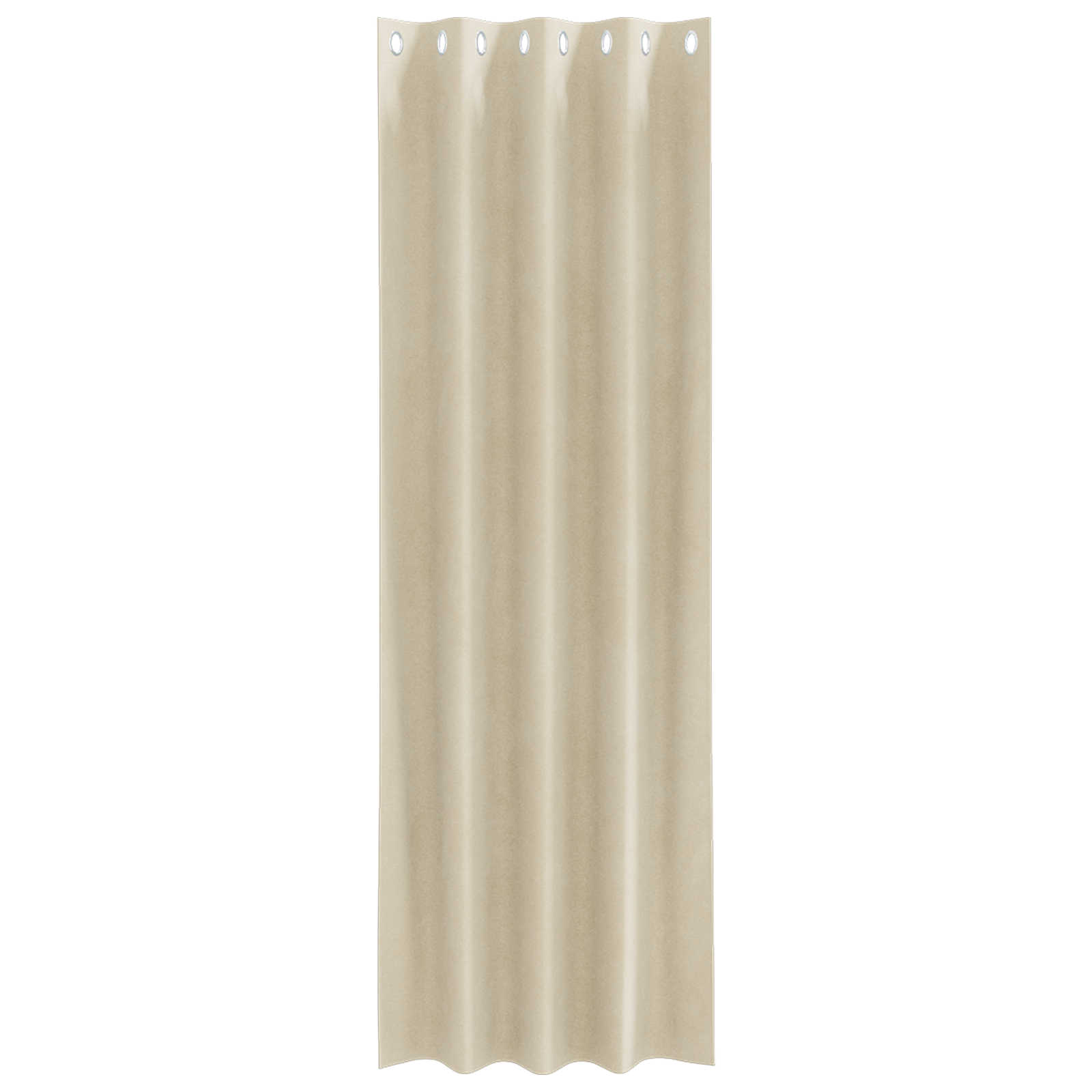Blackout Curtains with Eyelets 2 pcs Cream Velvet - Image 3