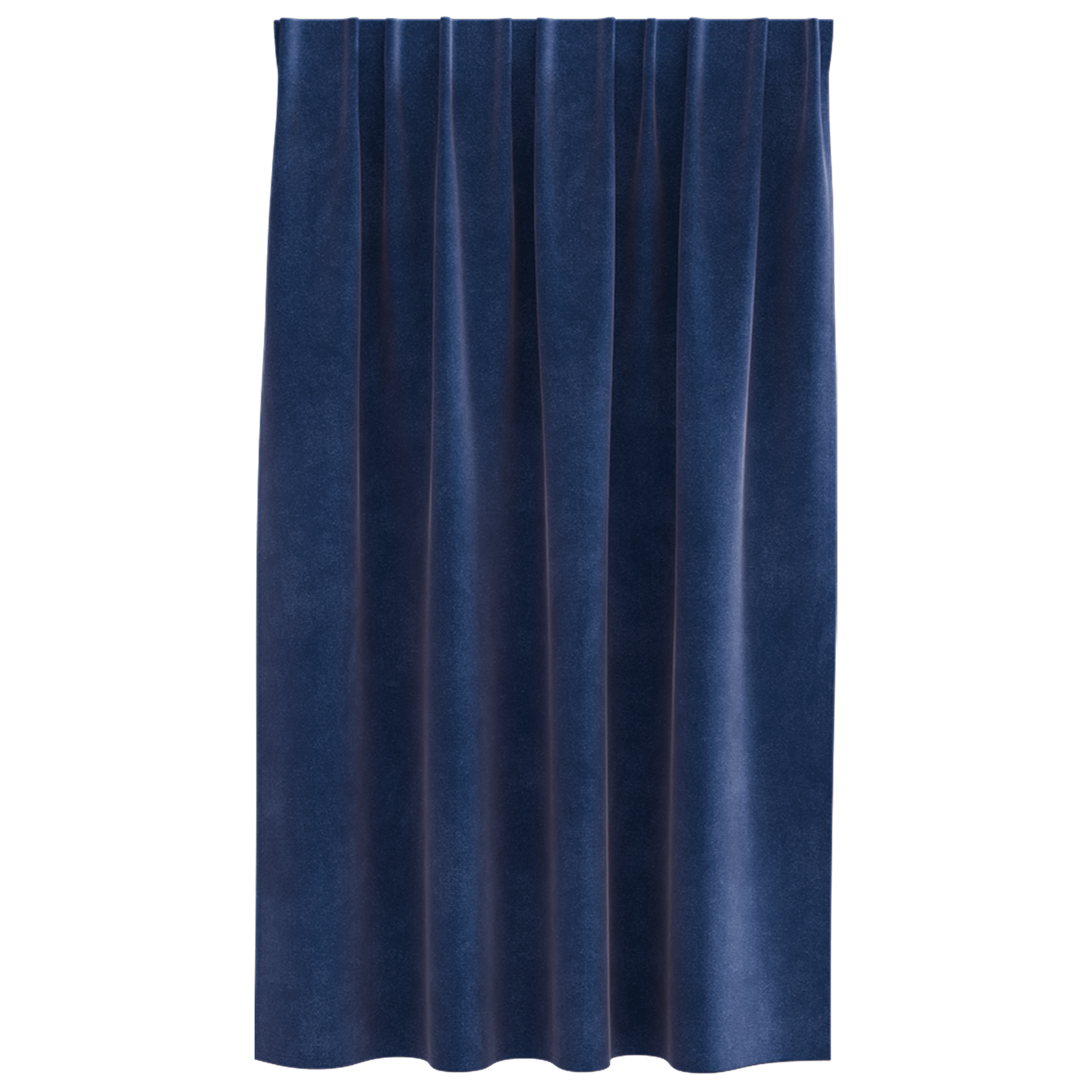 Blackout Curtains with Top Tape 2 pcs Dark Blue Velvet - Image 3