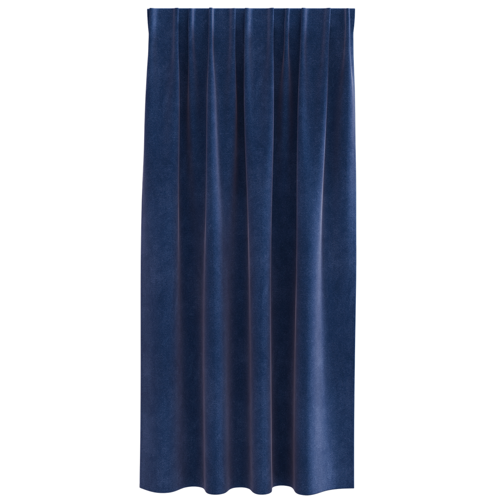 Blackout Curtains with Top Tape 2 pcs Dark Blue Velvet - Image 3