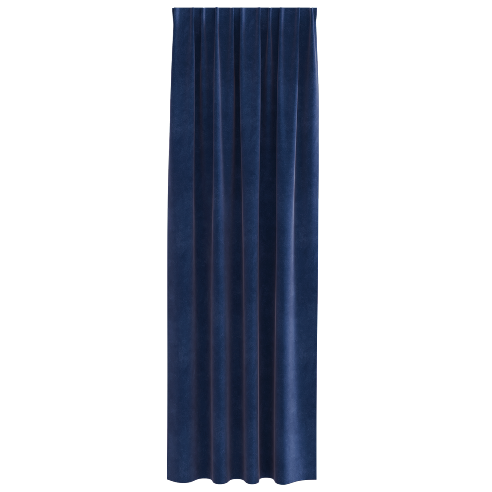 Blackout Curtains with Top Tape 2 pcs Dark Blue Velvet - Image 4