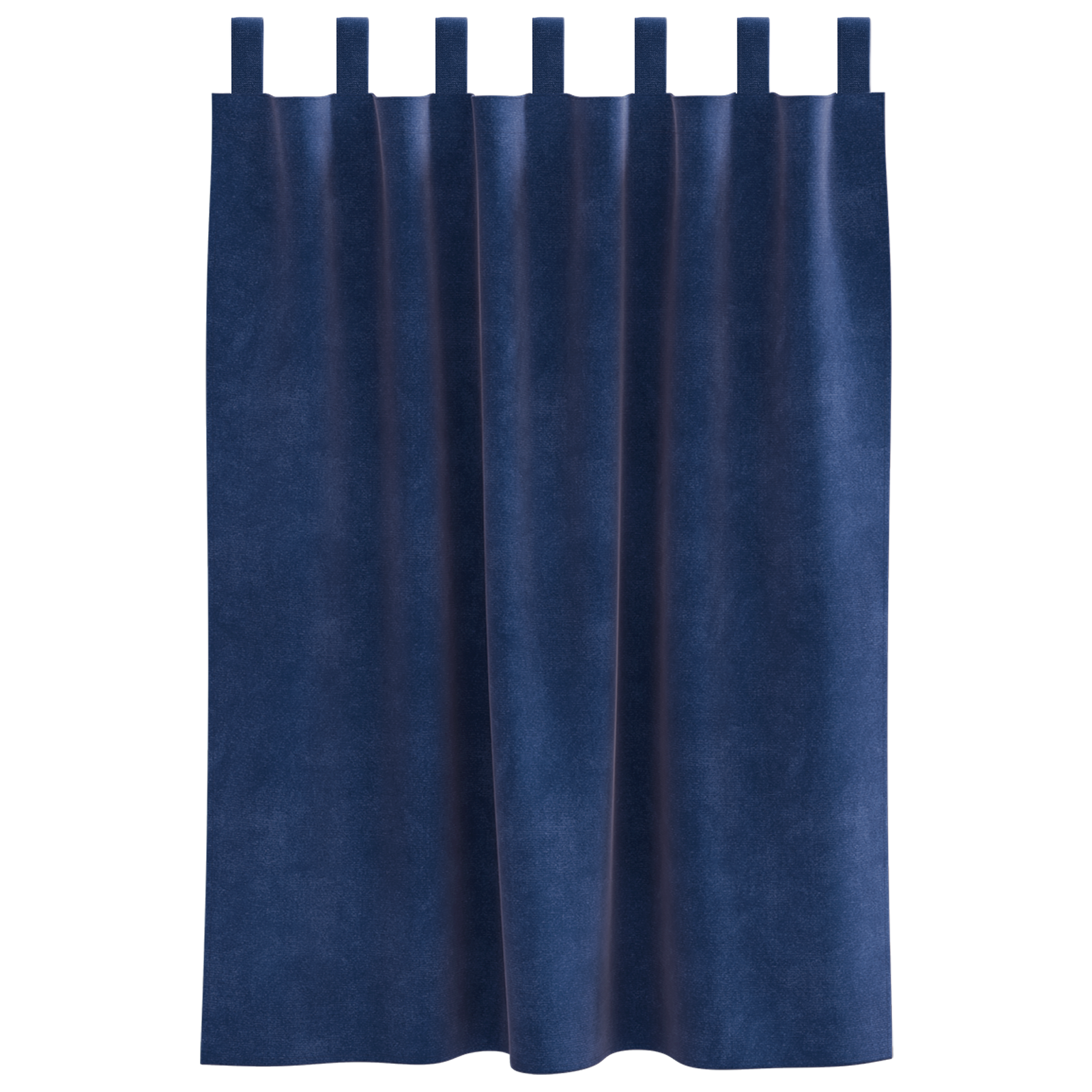 Blackout Curtains with Hanging Loops 2 pcs Dark Blue Velvet - Image 4