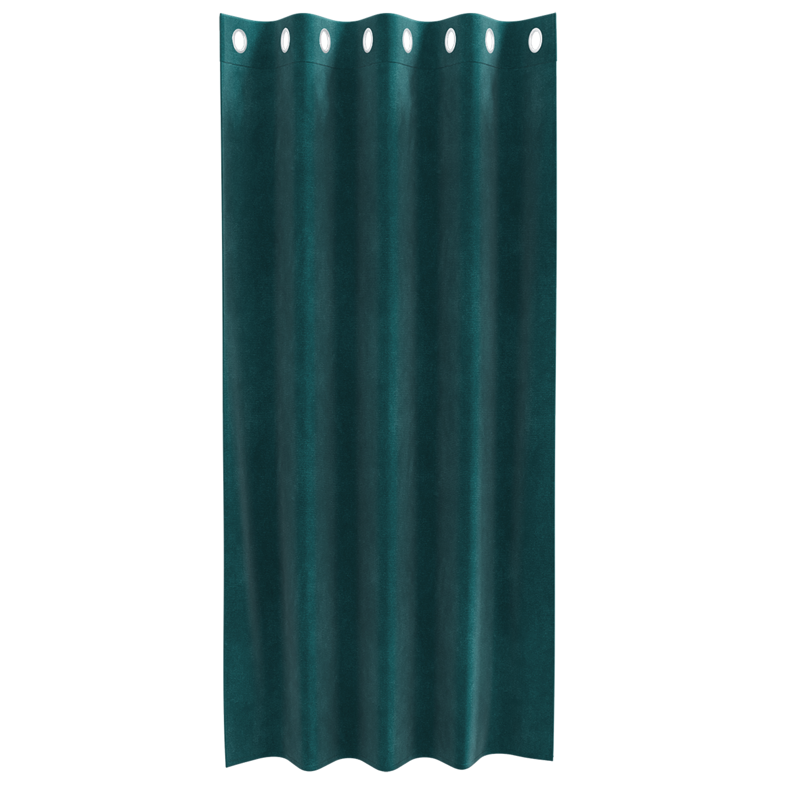 Blackout Curtains with Eyelets 2 pcs Dark Green Velvet - Image 3