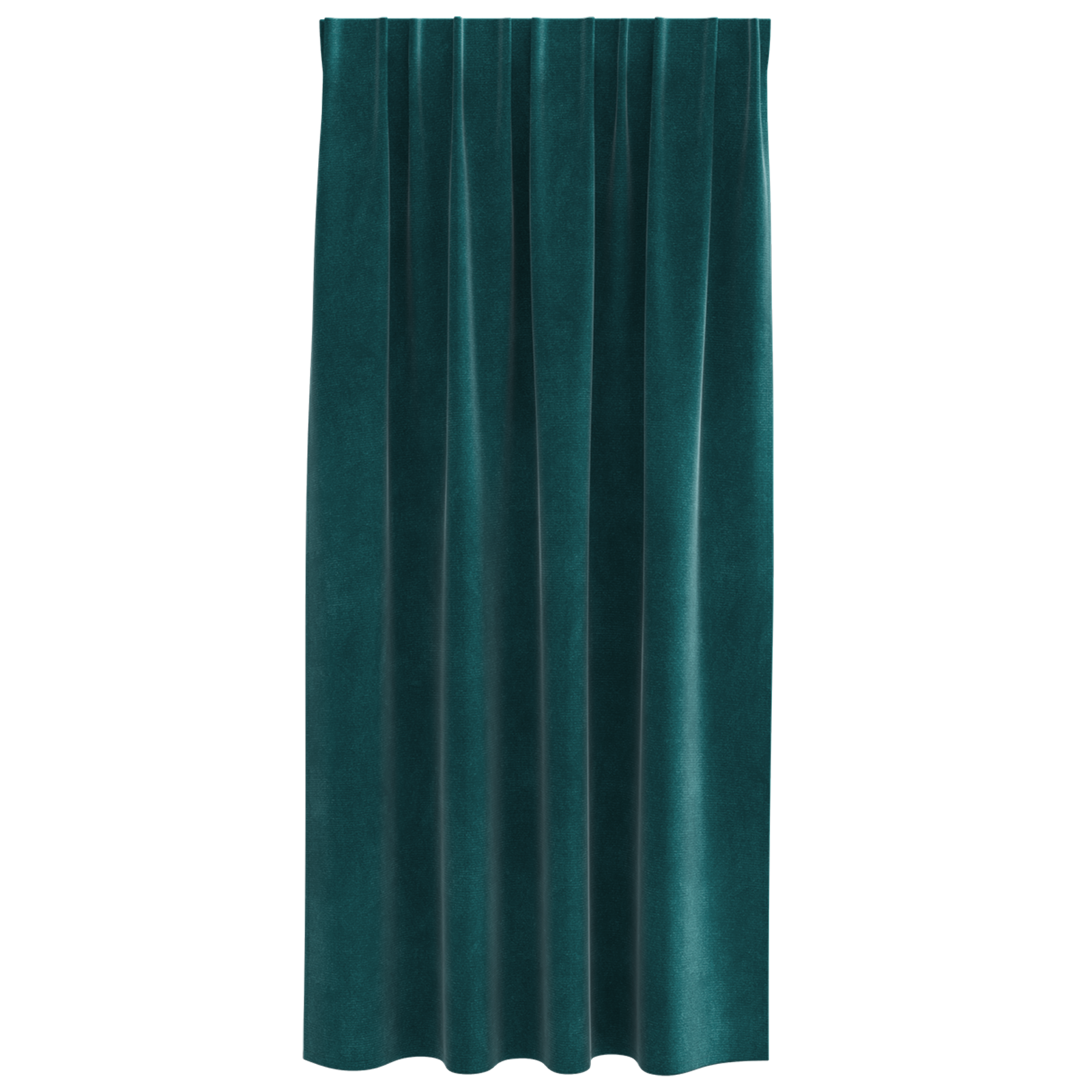 Blackout Curtains with Top Tape 2 pcs Dark Green Velvet - Image 3