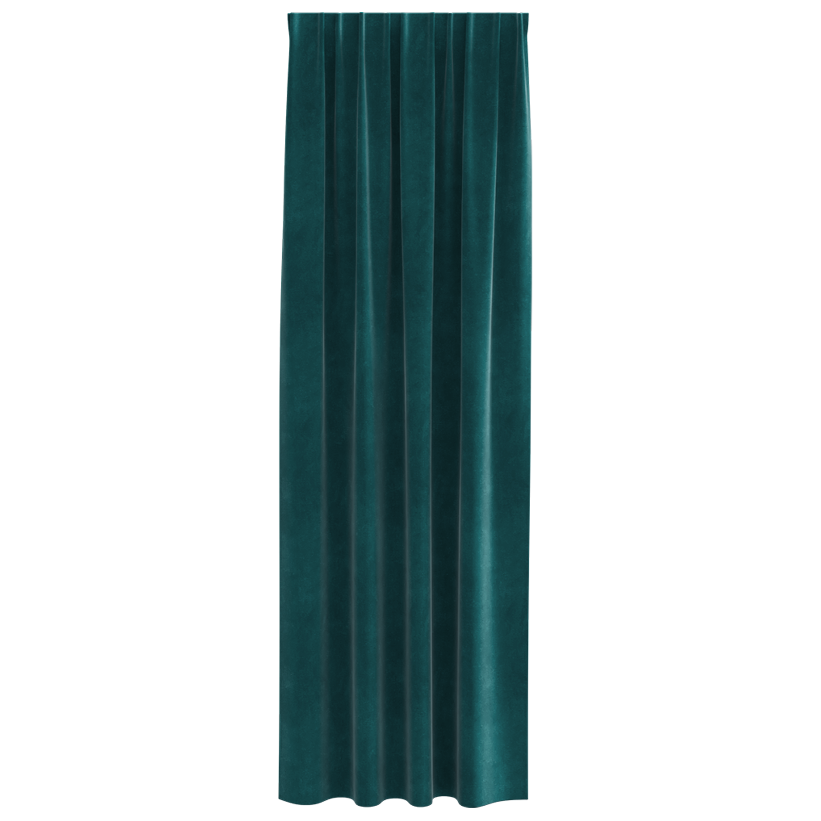 Blackout Curtains with Top Tape 2 pcs Dark Green Velvet - Image 3