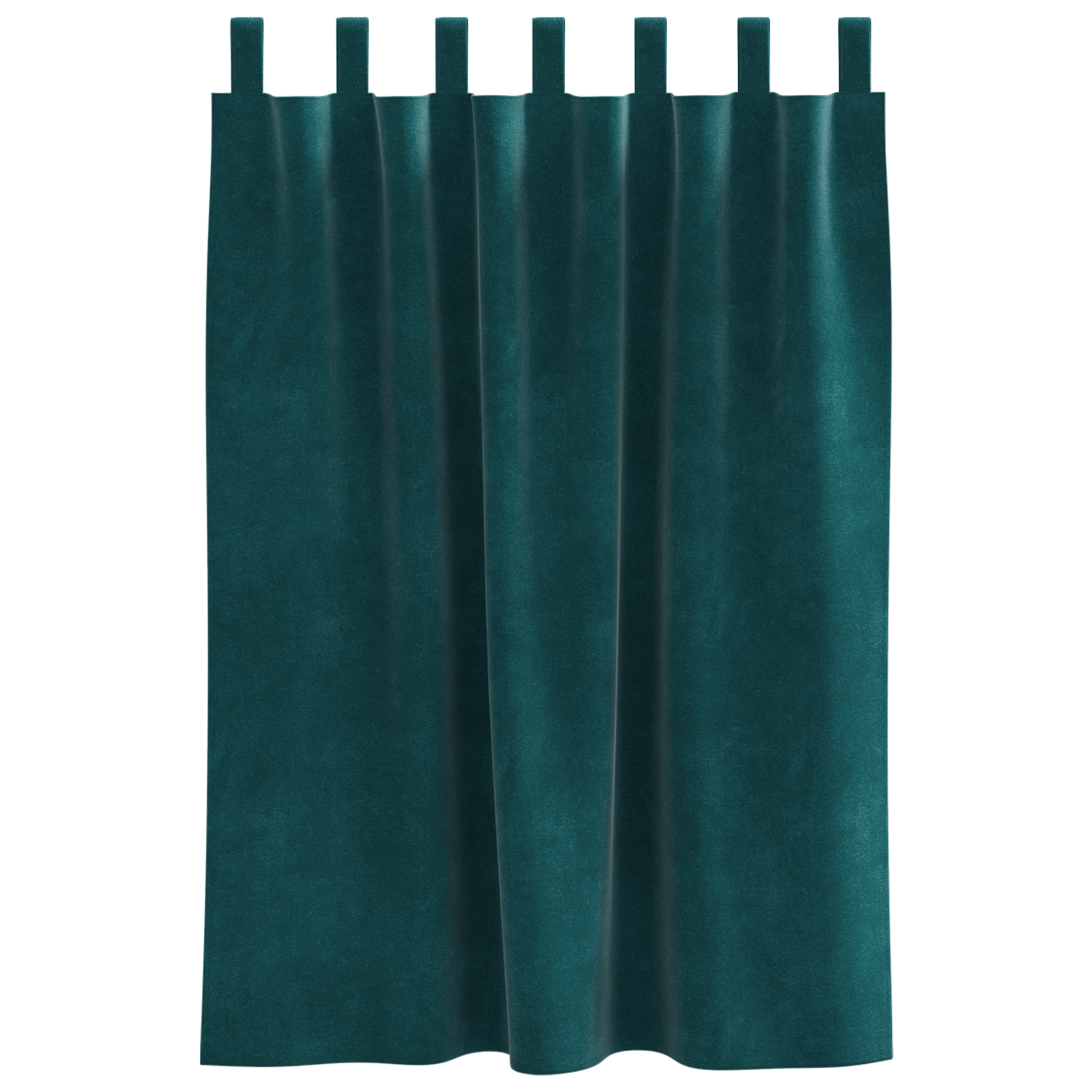 Blackout Curtains with Hanging Loops 2 pcs Dark Green Velvet - Image 3