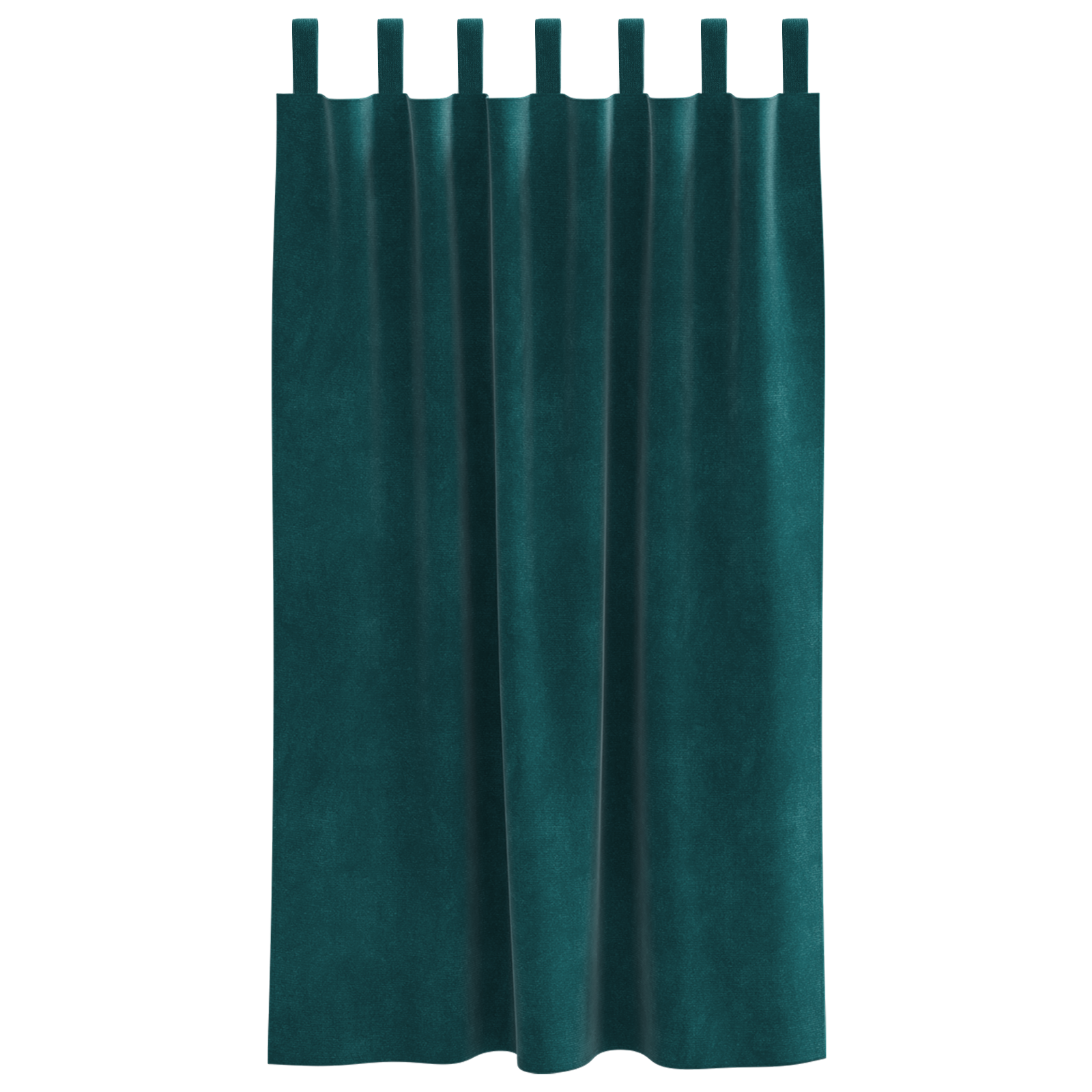 Blackout Curtains with Hanging Loops 2 pcs Dark Green Velvet - Image 3