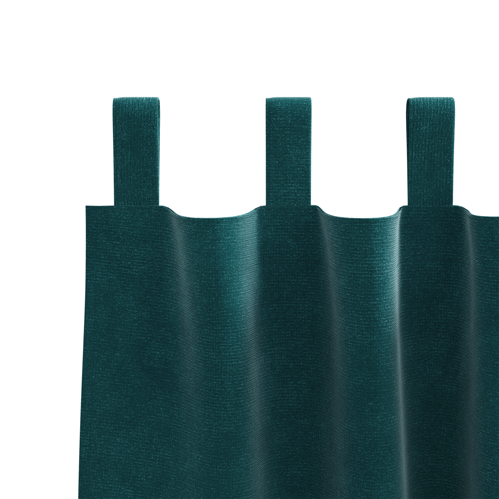 Blackout Curtains with Hanging Loops 2 pcs Dark Green Velvet - Image 5