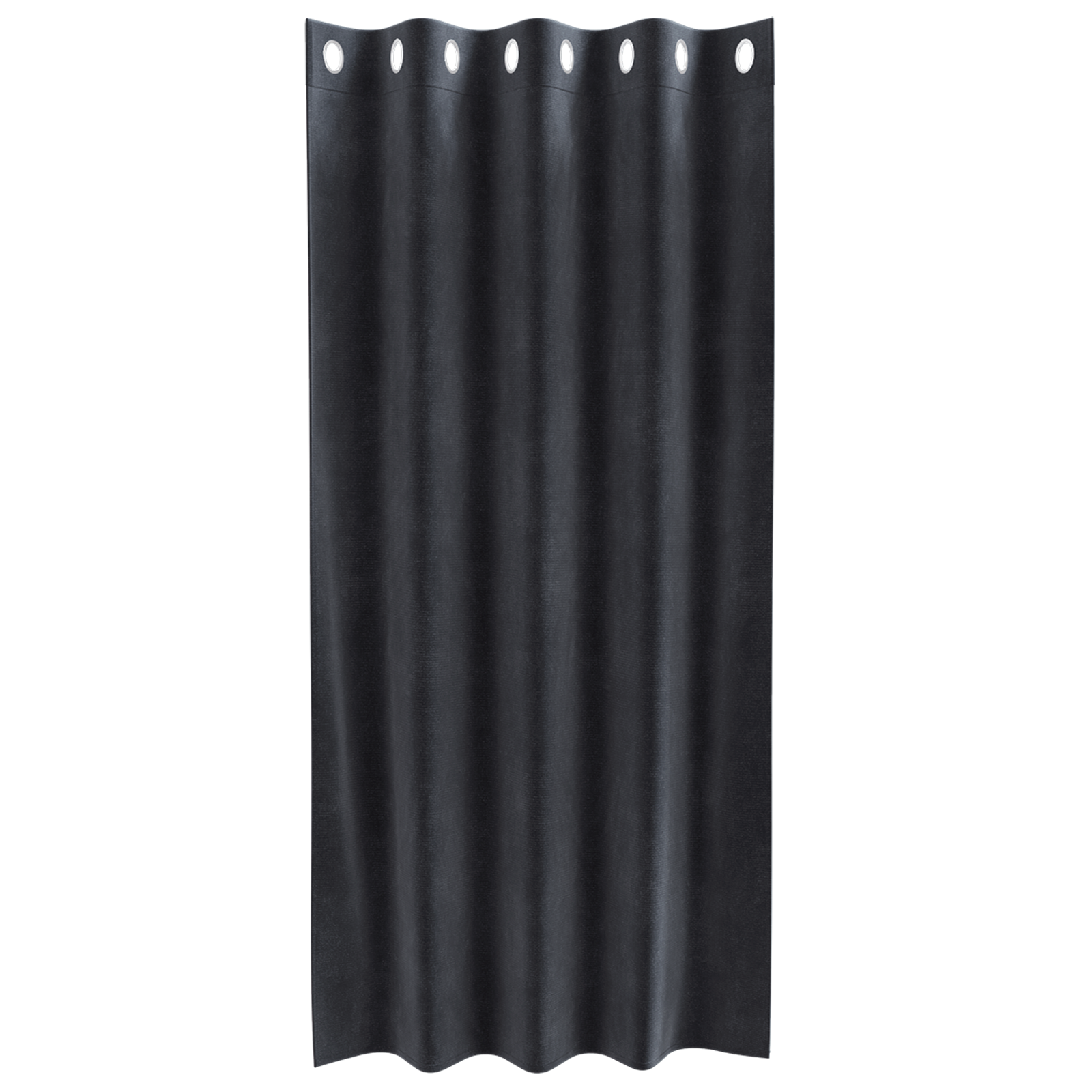 Blackout Curtains with Eyelets 2 pcs Dark Grey Velvet - Image 3