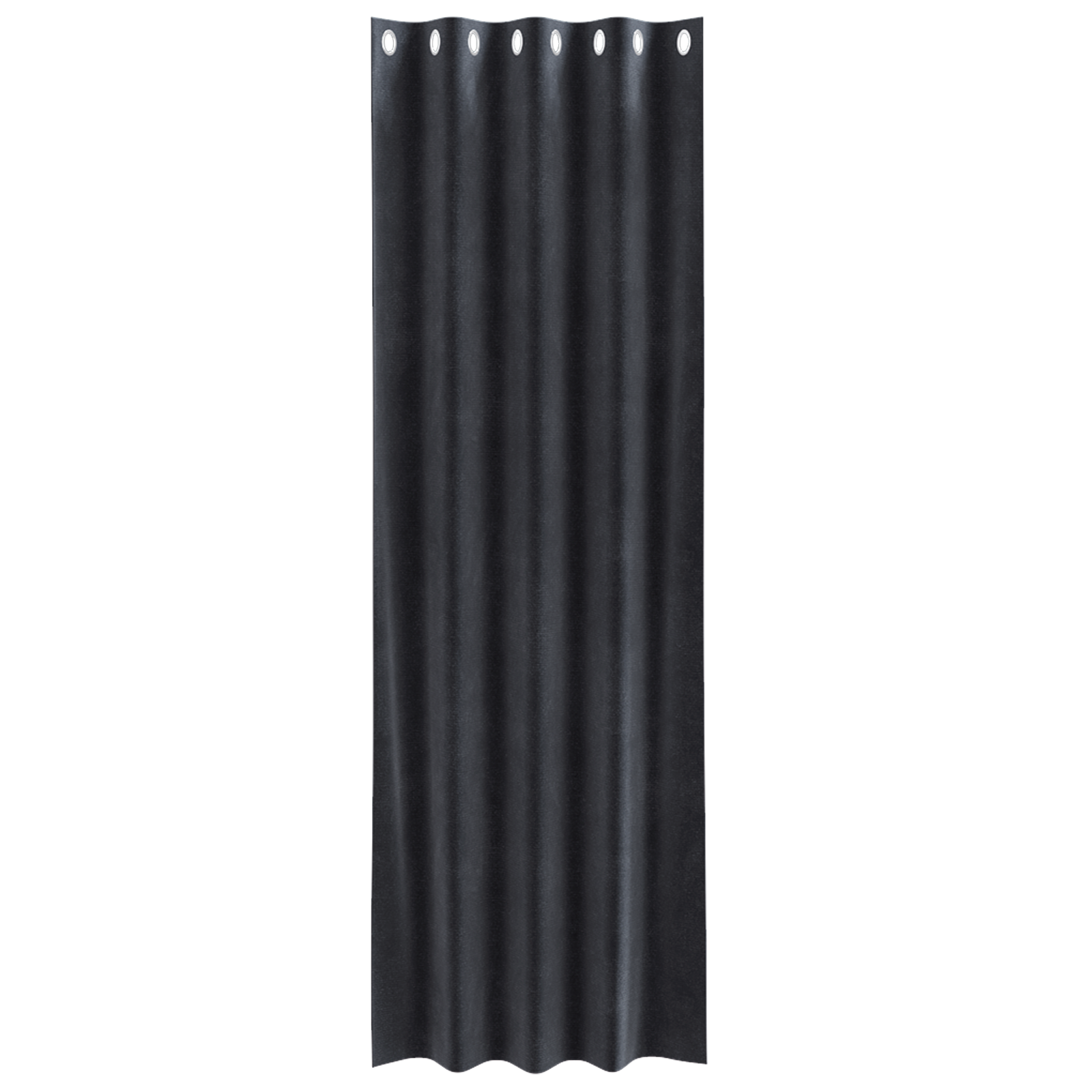 Blackout Curtains with Eyelets 2 pcs Dark Grey Velvet - Image 4