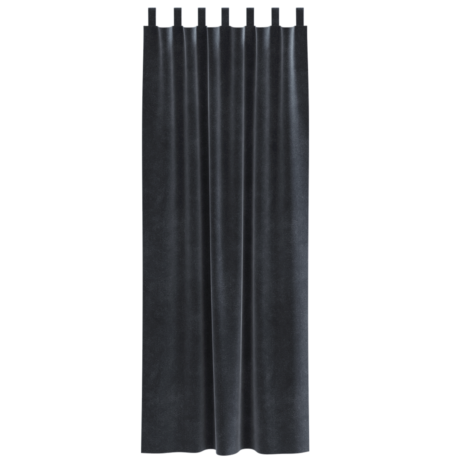Blackout Curtains with Hanging Loops 2 pcs Dark Grey Velvet - Image 3