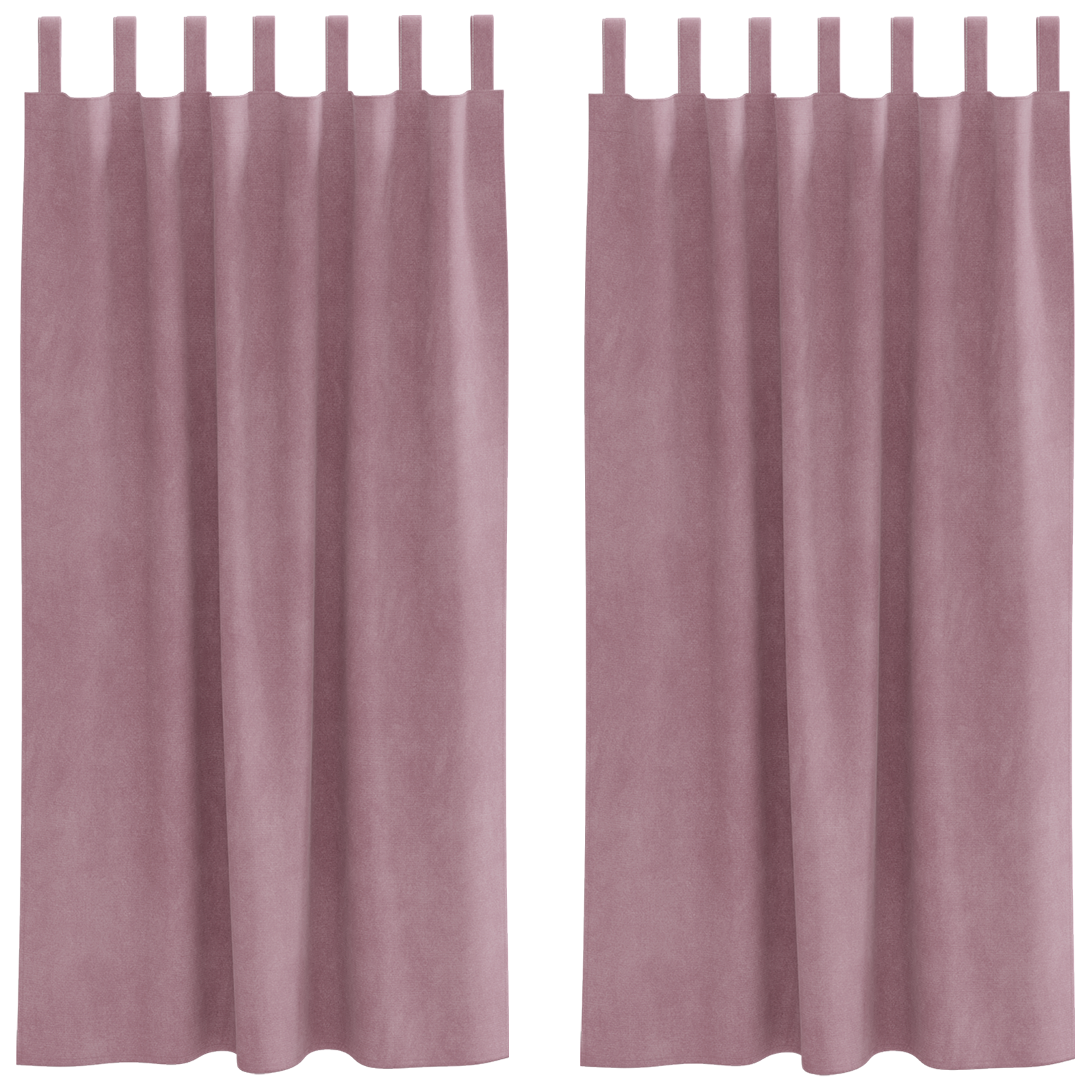 Curtains Dark pink Polyester 140 x 175 cm Decorative Inlays - Image 2