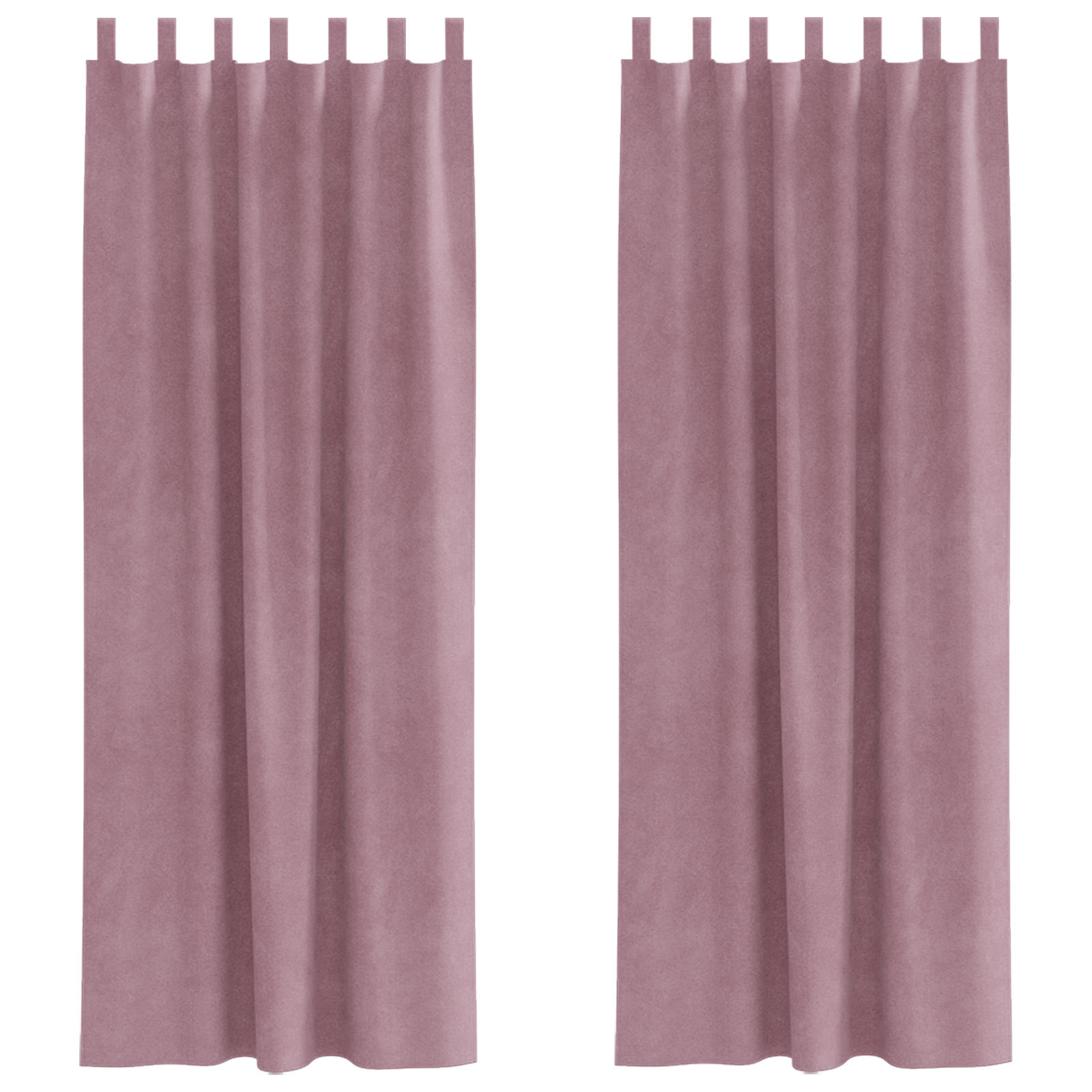 Blackout Curtains with Hanging Loops 2 pcs Dark Pink Velvet - Image 2