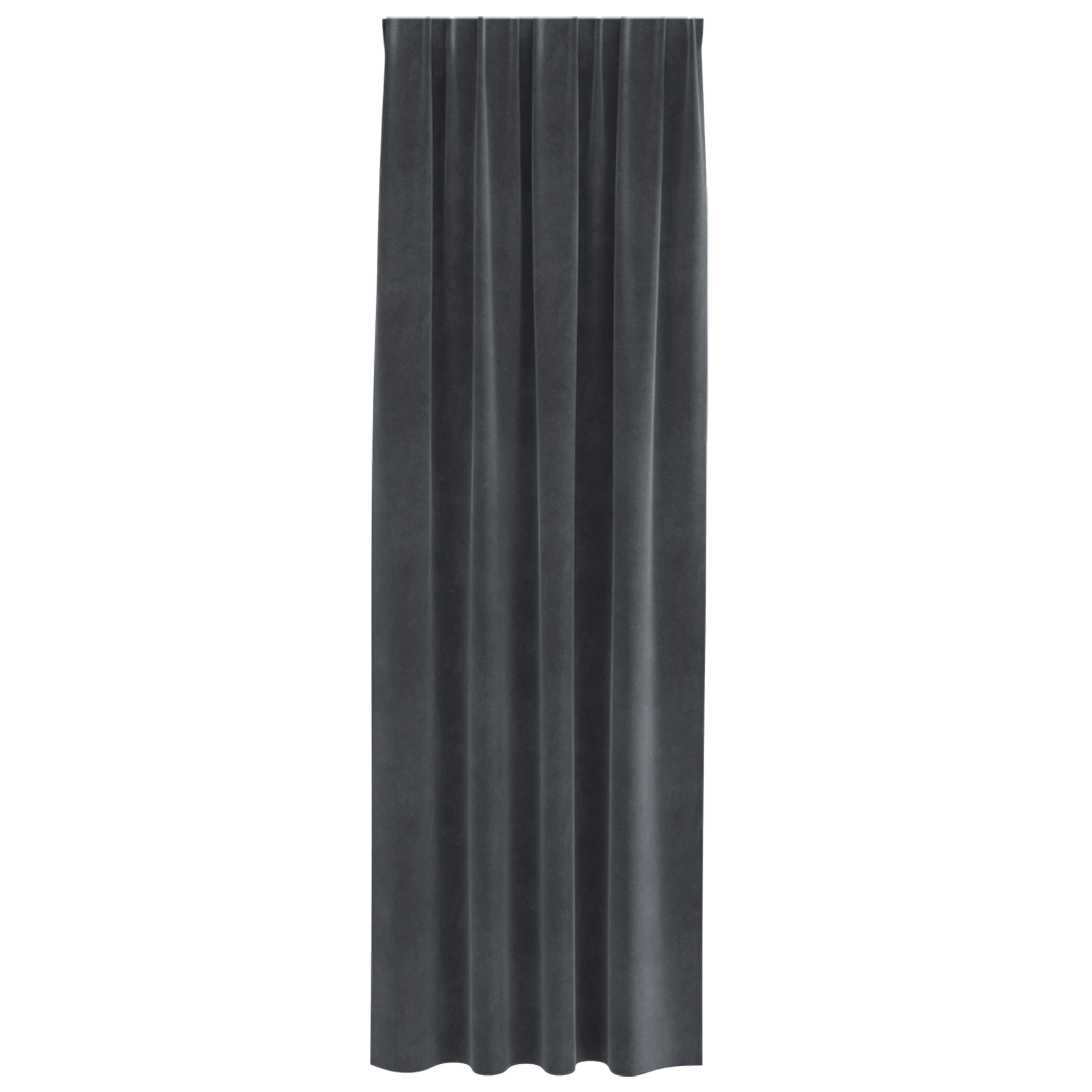 Blackout Curtains with Top Tape 2 pcs Light Grey Velvet - Image 3