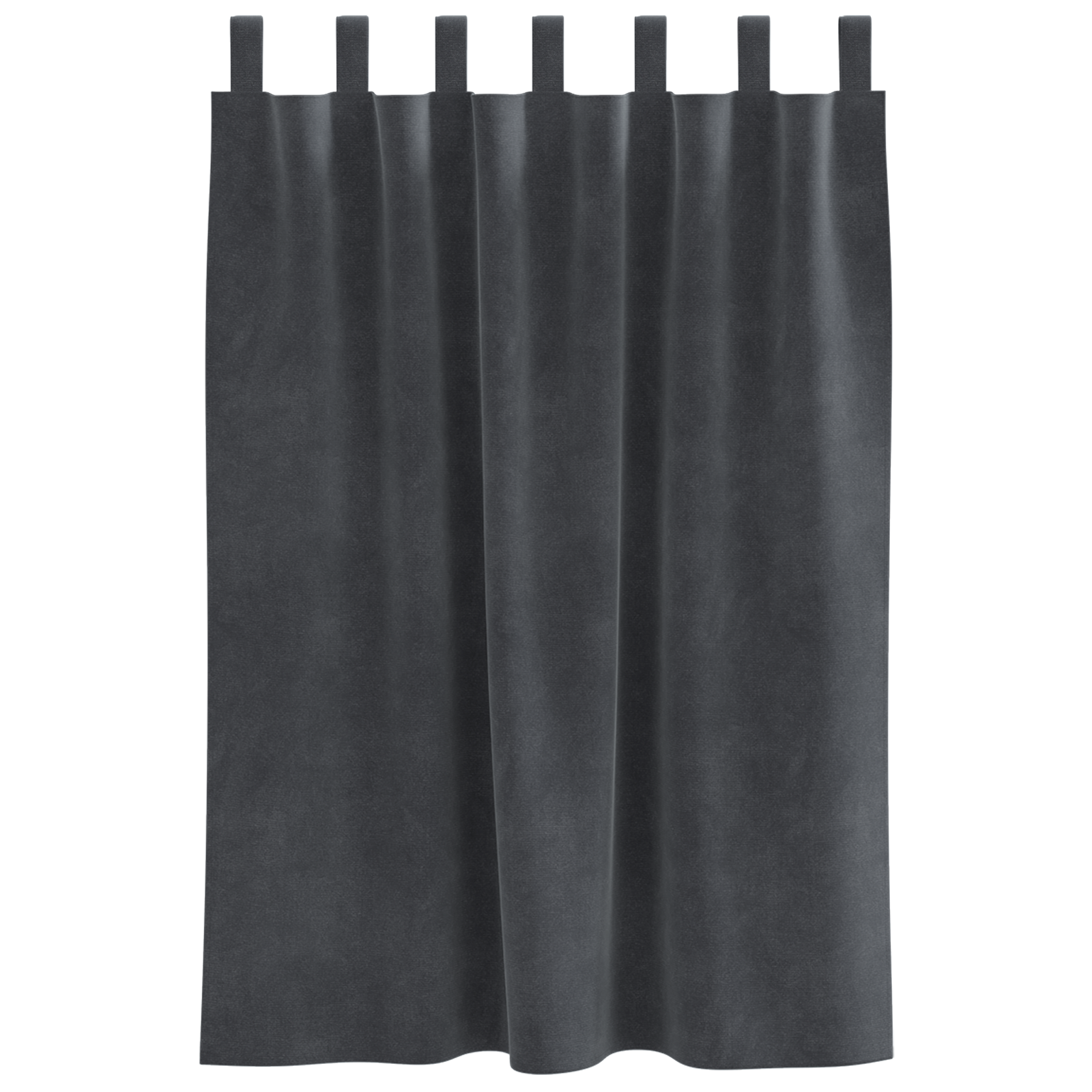 Blackout Curtains with Hanging Loops 2 pcs Light Grey Velvet - Image 4