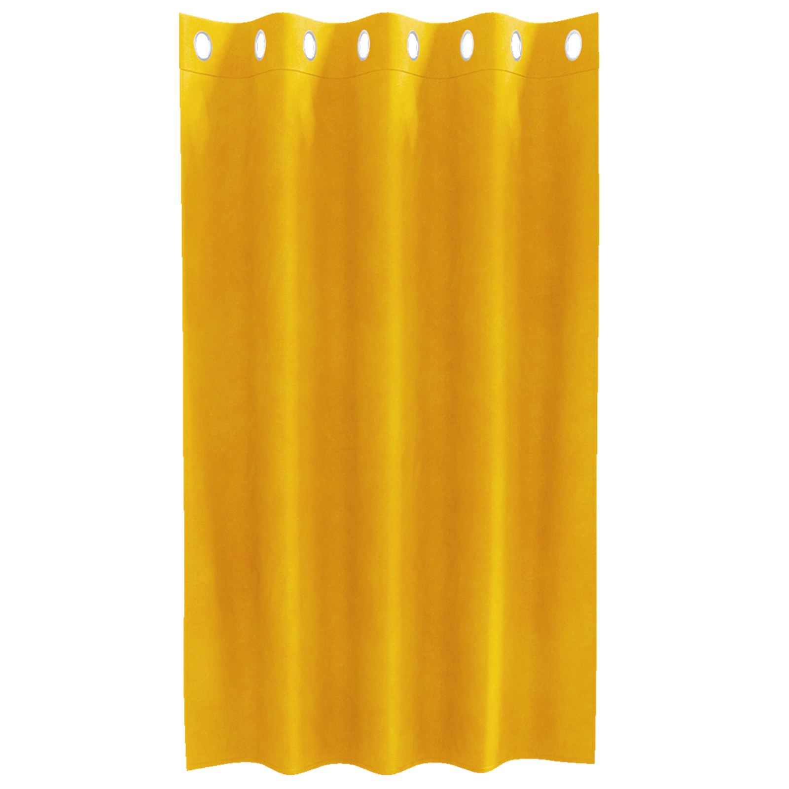 Blackout Curtains with Eyelets 2 pcs Mustard Yellow Velvet - Image 3