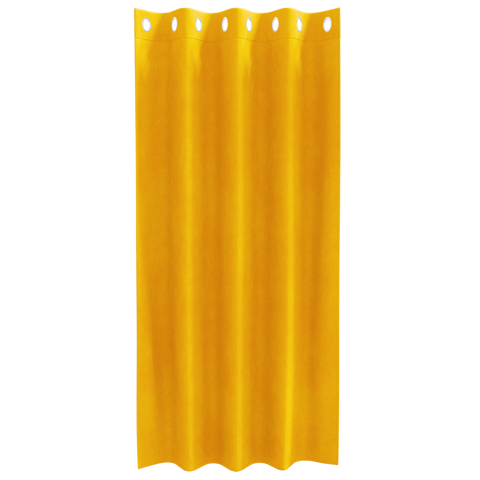 Blackout Curtains with Eyelets 2 pcs Mustard Yellow Velvet - Image 4