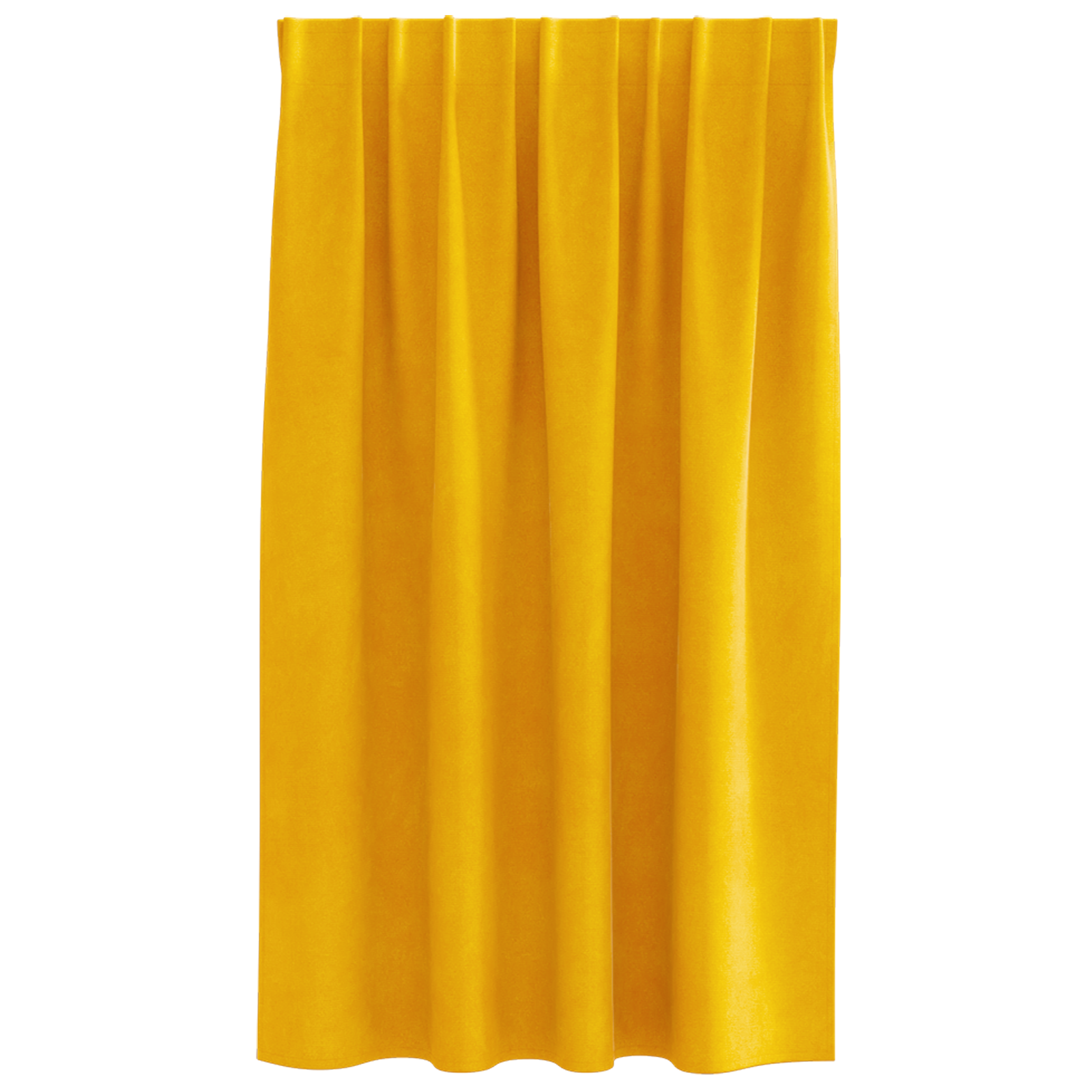 Blackout Curtains with Top Tape 2 pcs Mustard Yellow Velvet - Image 3