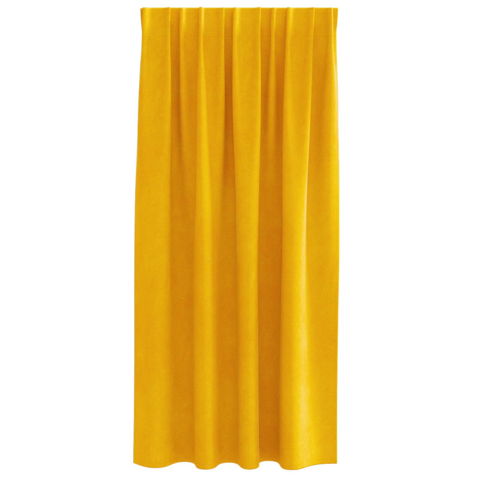 Blackout Curtains with Top Tape 2 pcs Mustard Yellow Velvet - Image 4