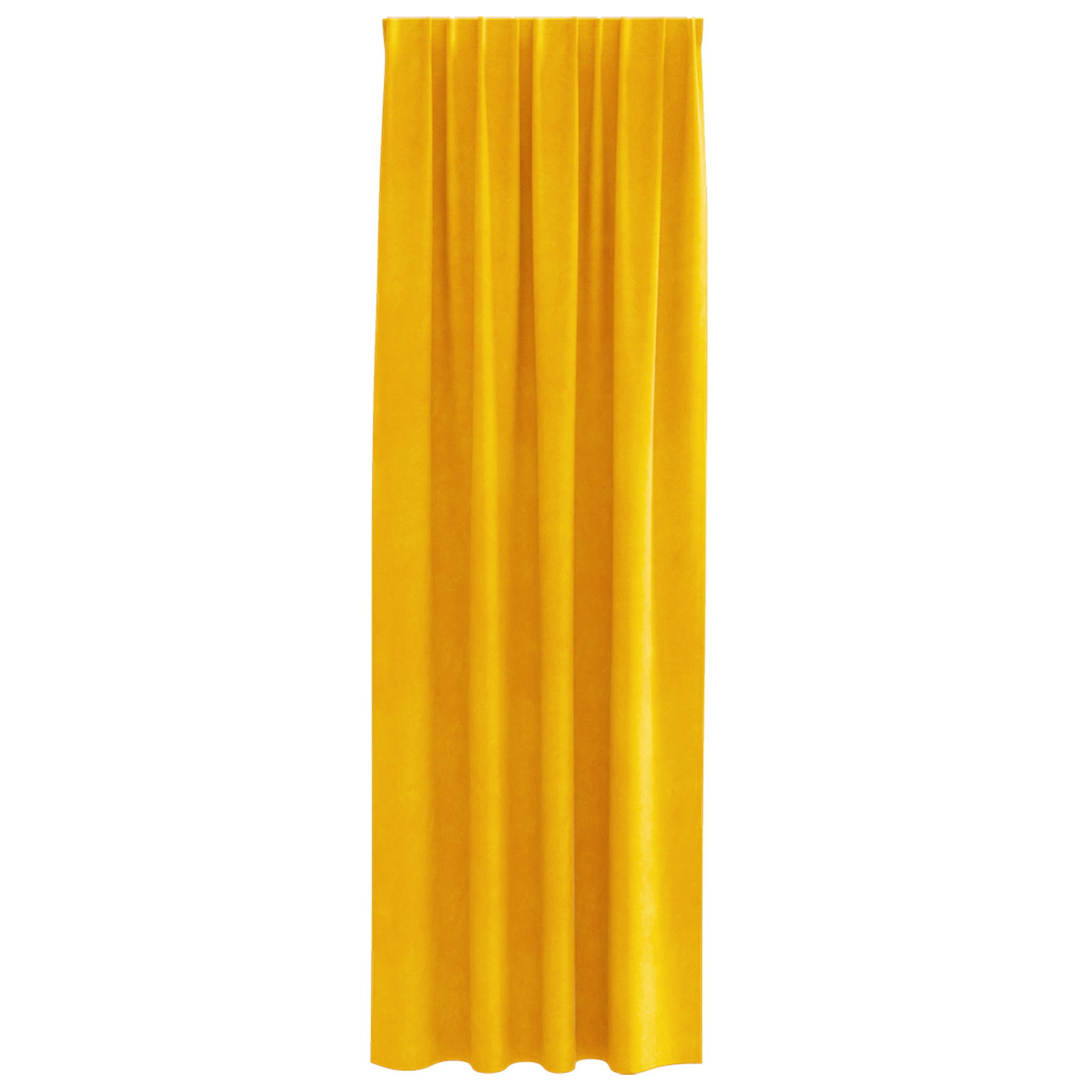 Blackout Curtains with Top Tape 2 pcs Mustard Yellow Velvet - Image 3