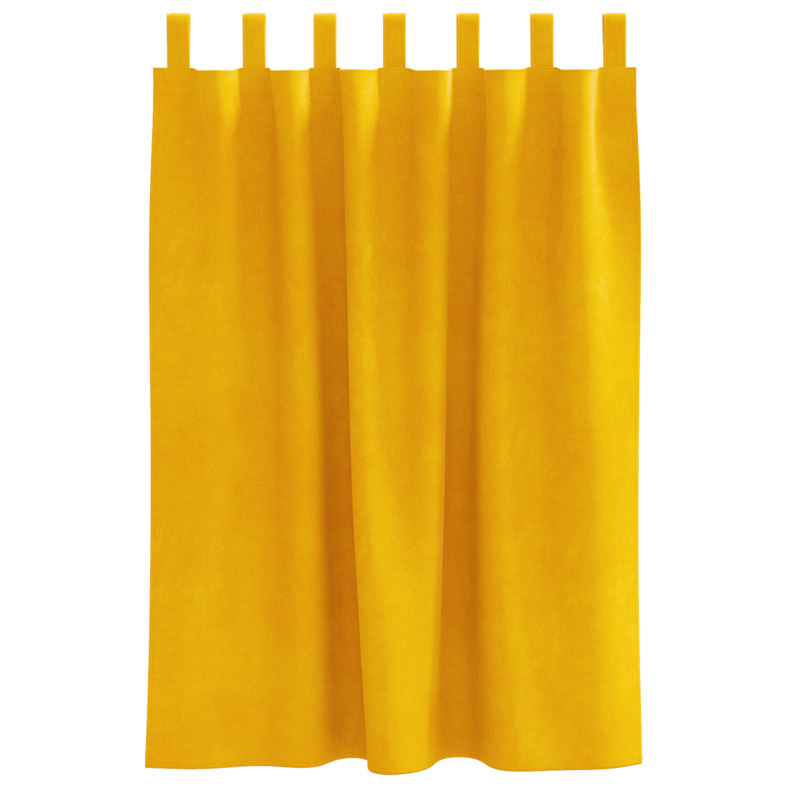 Blackout Curtains with Hanging Loops 2 pcs Mustard Yellow Velvet - Image 3