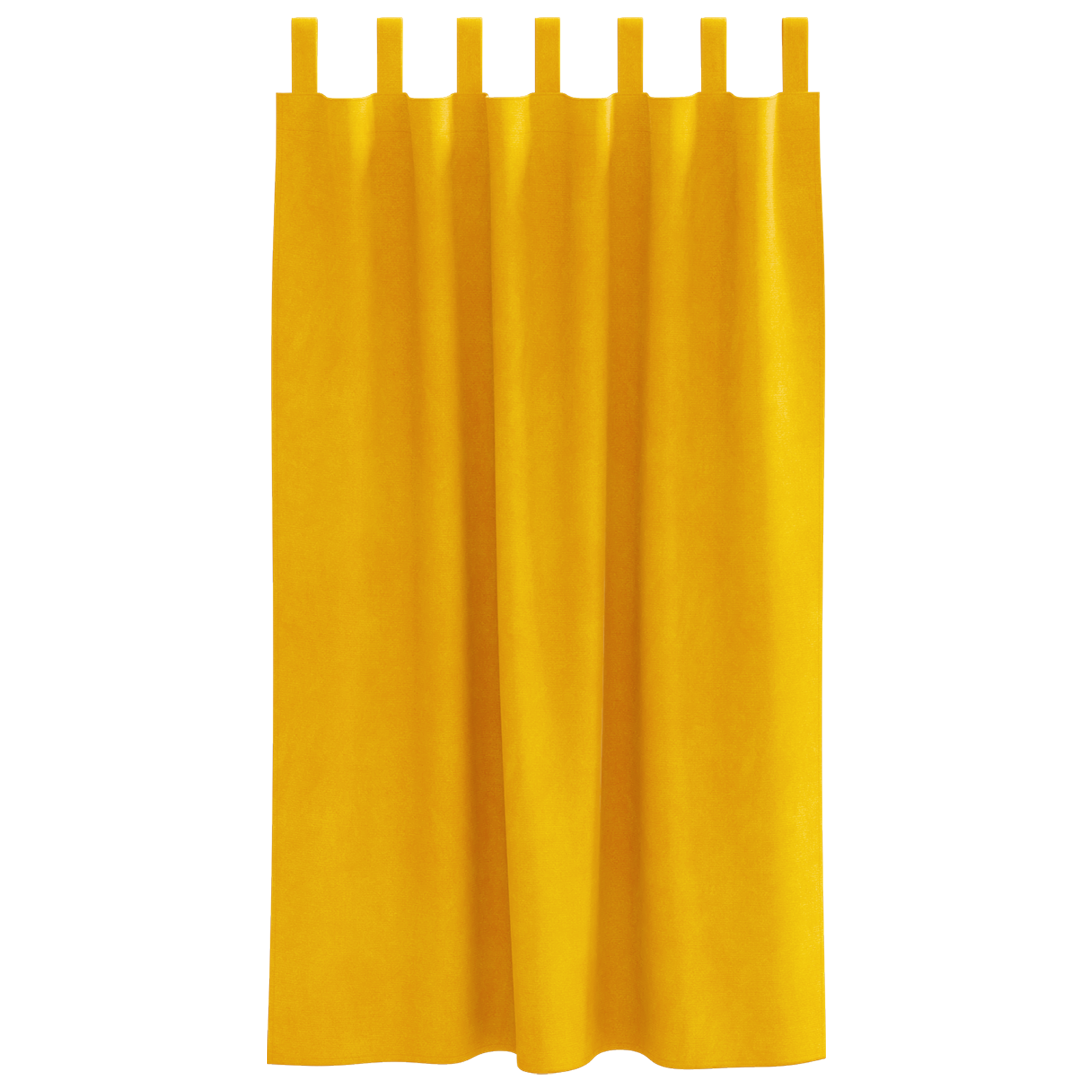 Blackout Curtains with Hanging Loops 2 pcs Mustard Yellow Velvet - Image 3