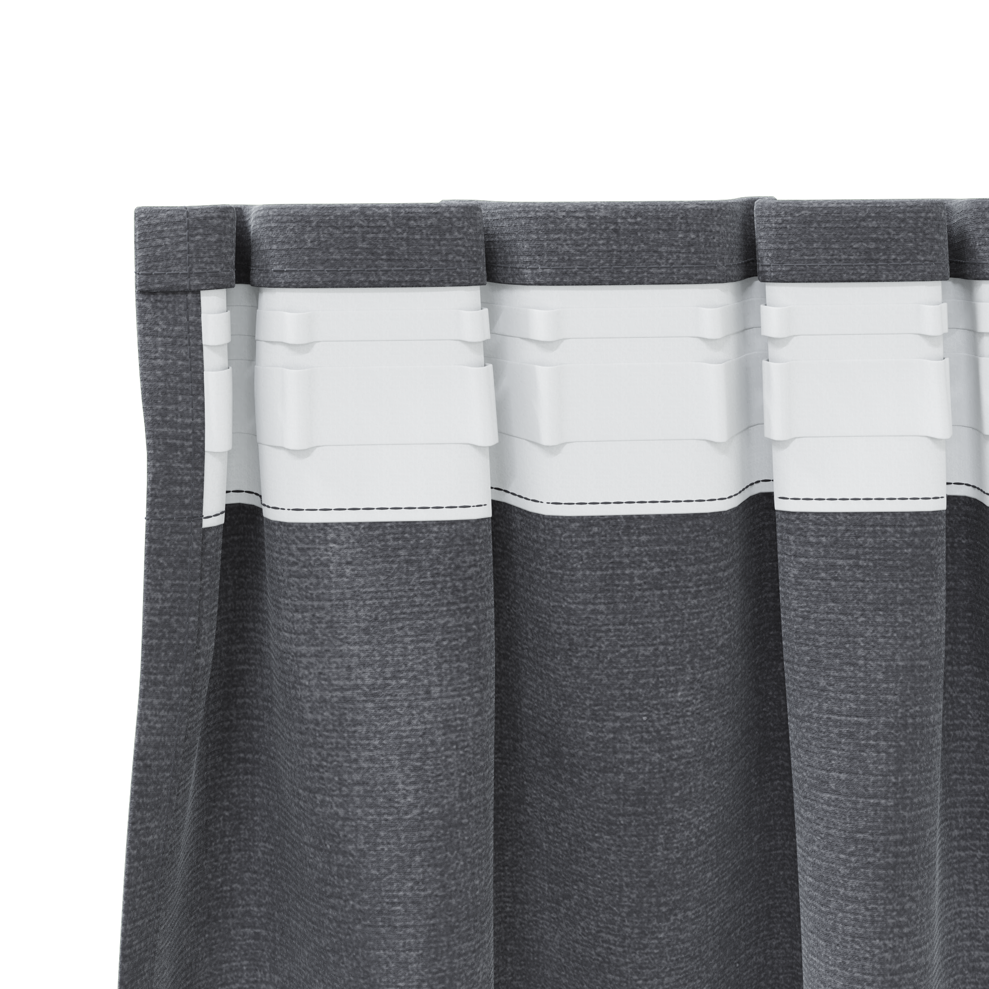 Blackout Curtains with Top Tape 2 pcs Super Light Grey Velvet - Image 5