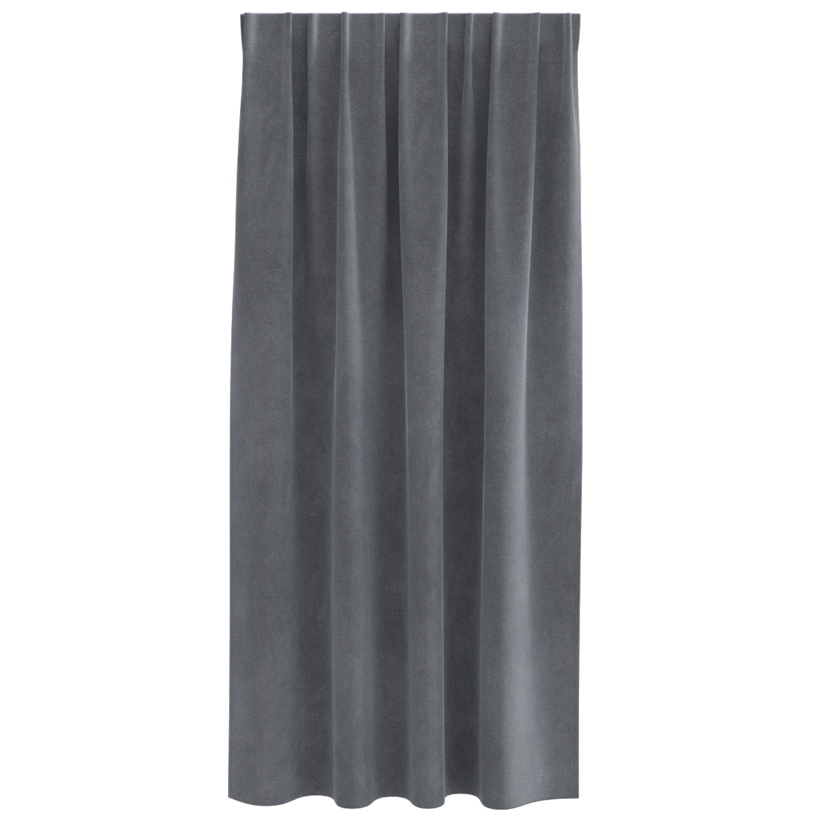 Blackout Curtains with Top Tape 2 pcs Super Light Grey Velvet - Image 3
