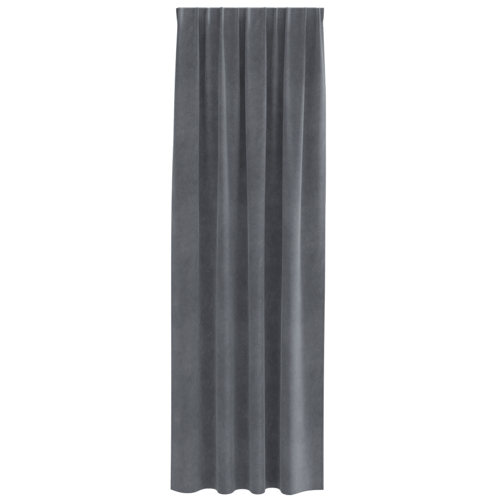 Blackout Curtains with Top Tape 2 pcs Super Light Grey Velvet - Image 3