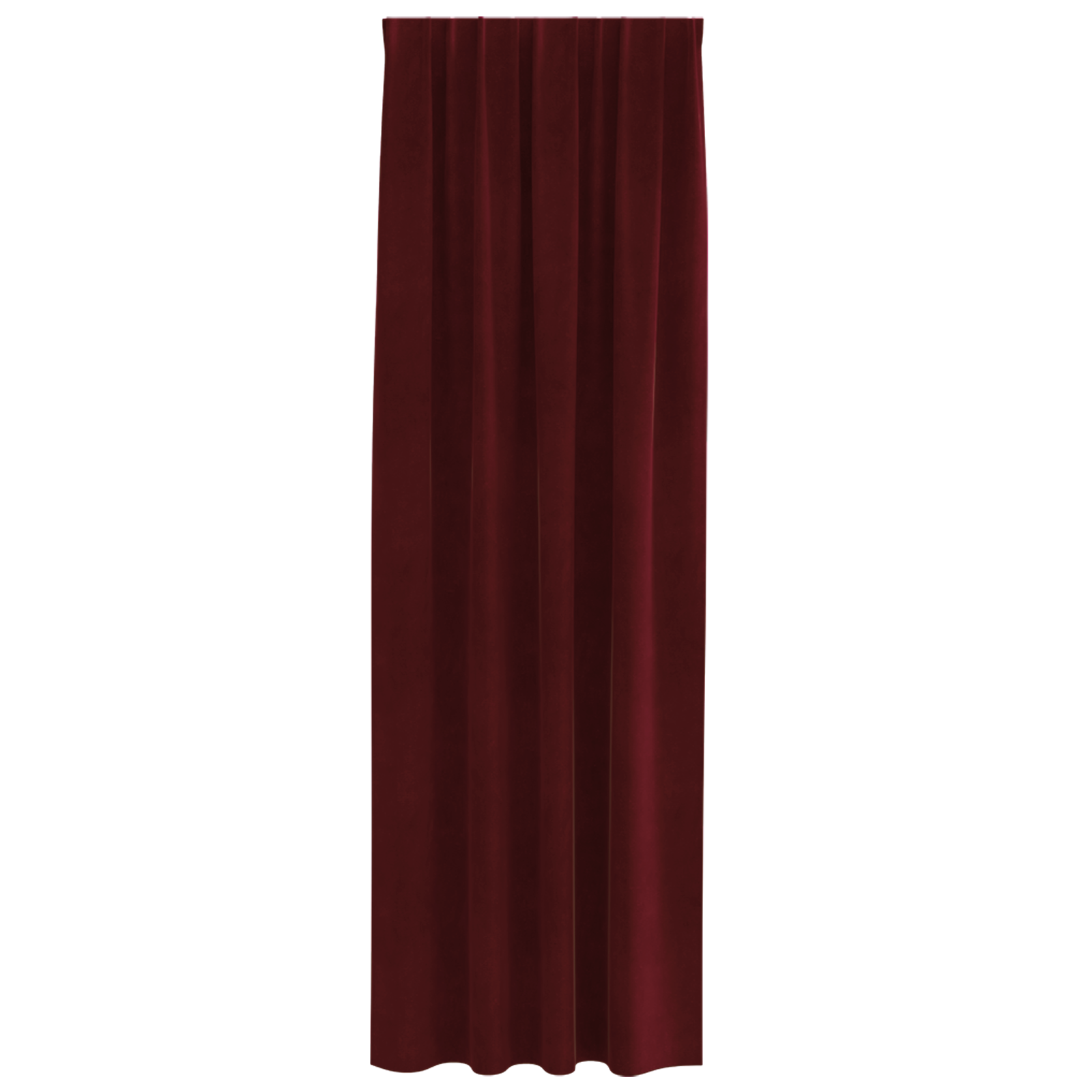Blackout Curtains with Top Tape 2 pcs Wine Red Velvet - Image 4
