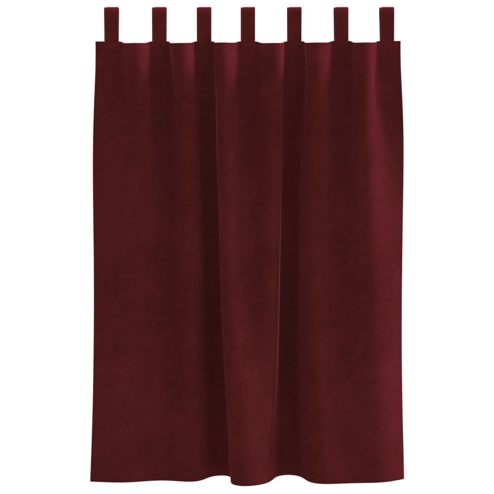 Blackout Curtains with Hanging Loops 2 pcs Wine Red Velvet - Image 4