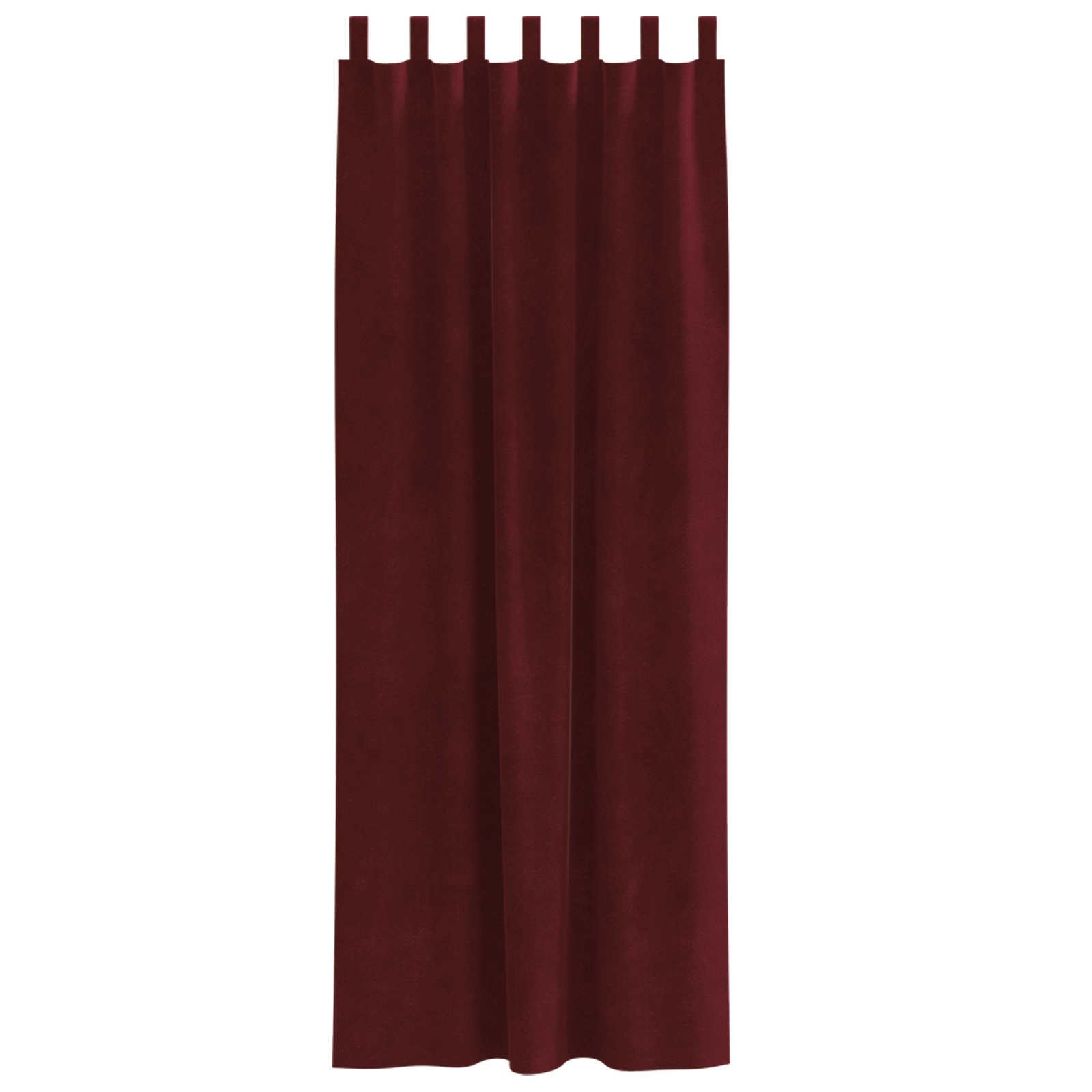 Blackout Curtains with Hanging Loops 2 pcs Wine Red Velvet - Image 3