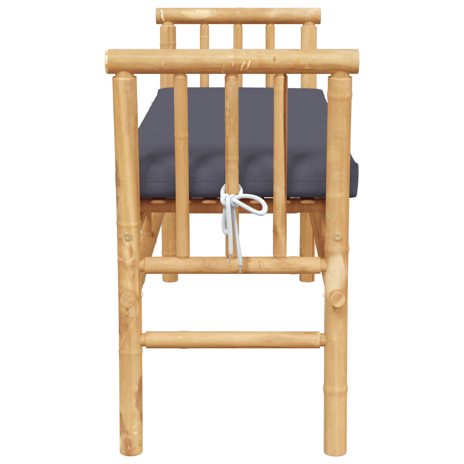 Garden Bench with Cushion 110 cm Bamboo - Image 5