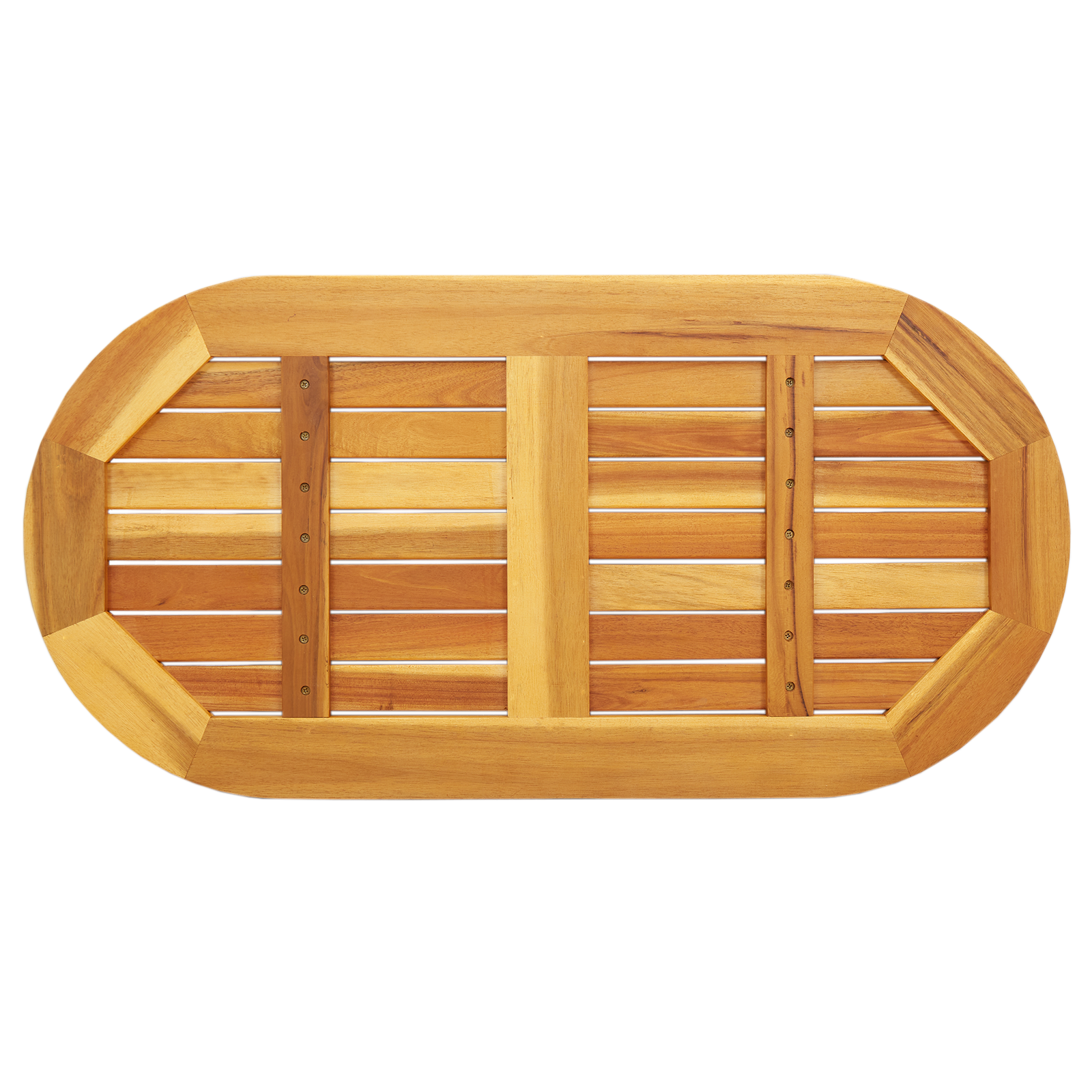 Table Top 90x45x2,2 cm Oval Solid Wood Acacia - Image 8