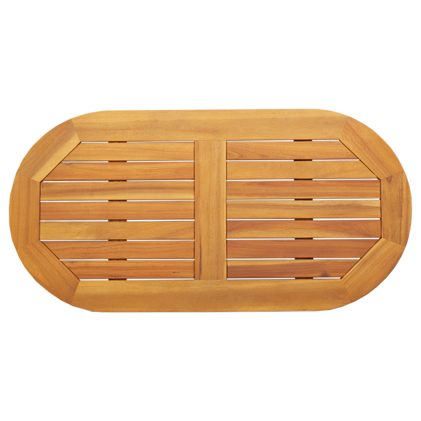 Table Top 90x45x2,2 cm Oval Solid Wood Acacia - Image 2