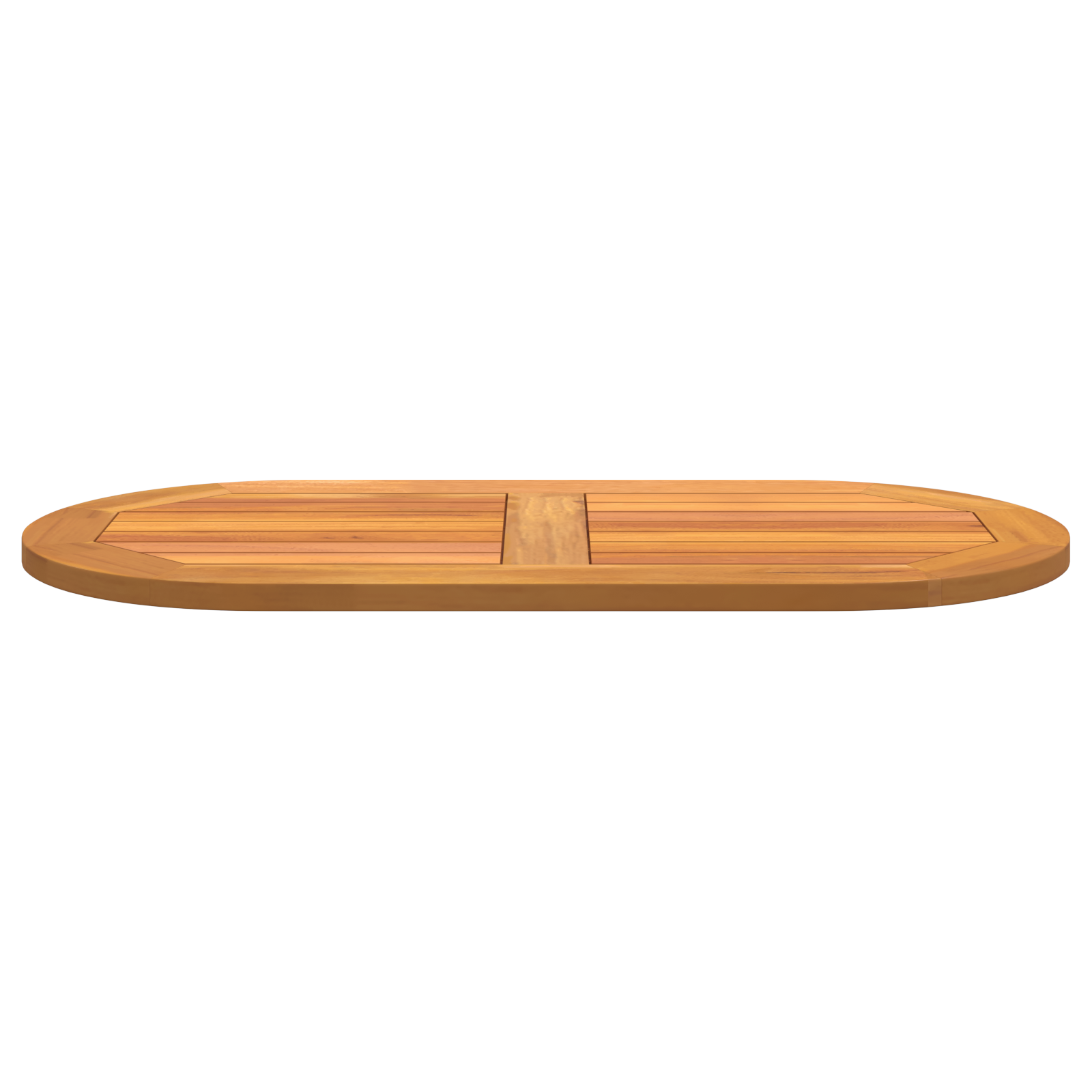 Table Top 90x45x2,2 cm Oval Solid Wood Acacia - Image 5