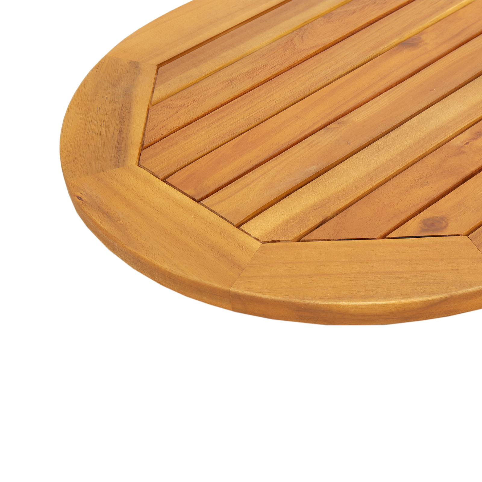 Table Top 100x50x2.2 cm Oval Solid Wood Acacia - Image 7