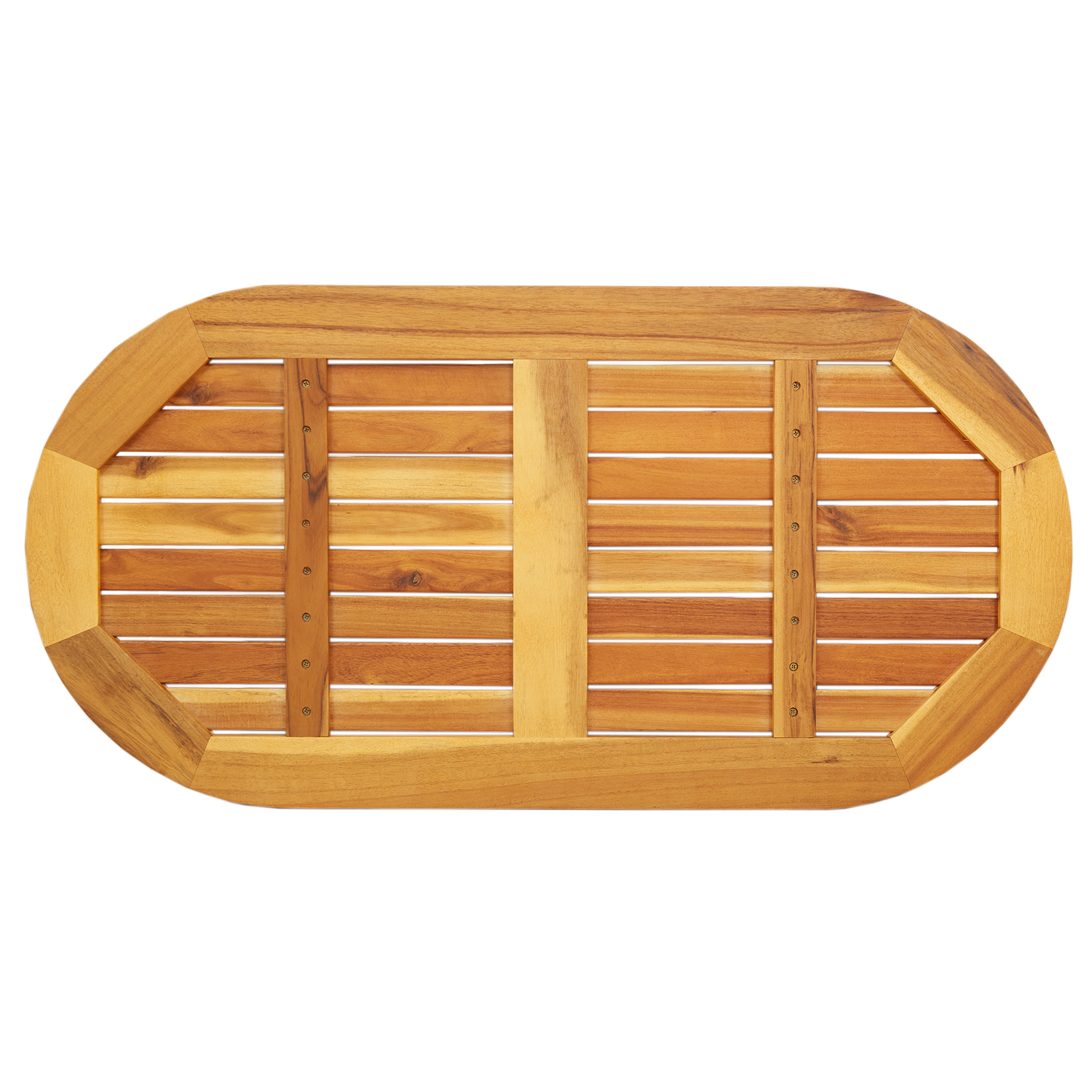 Table Top 100x50x2.2 cm Oval Solid Wood Acacia - Image 8