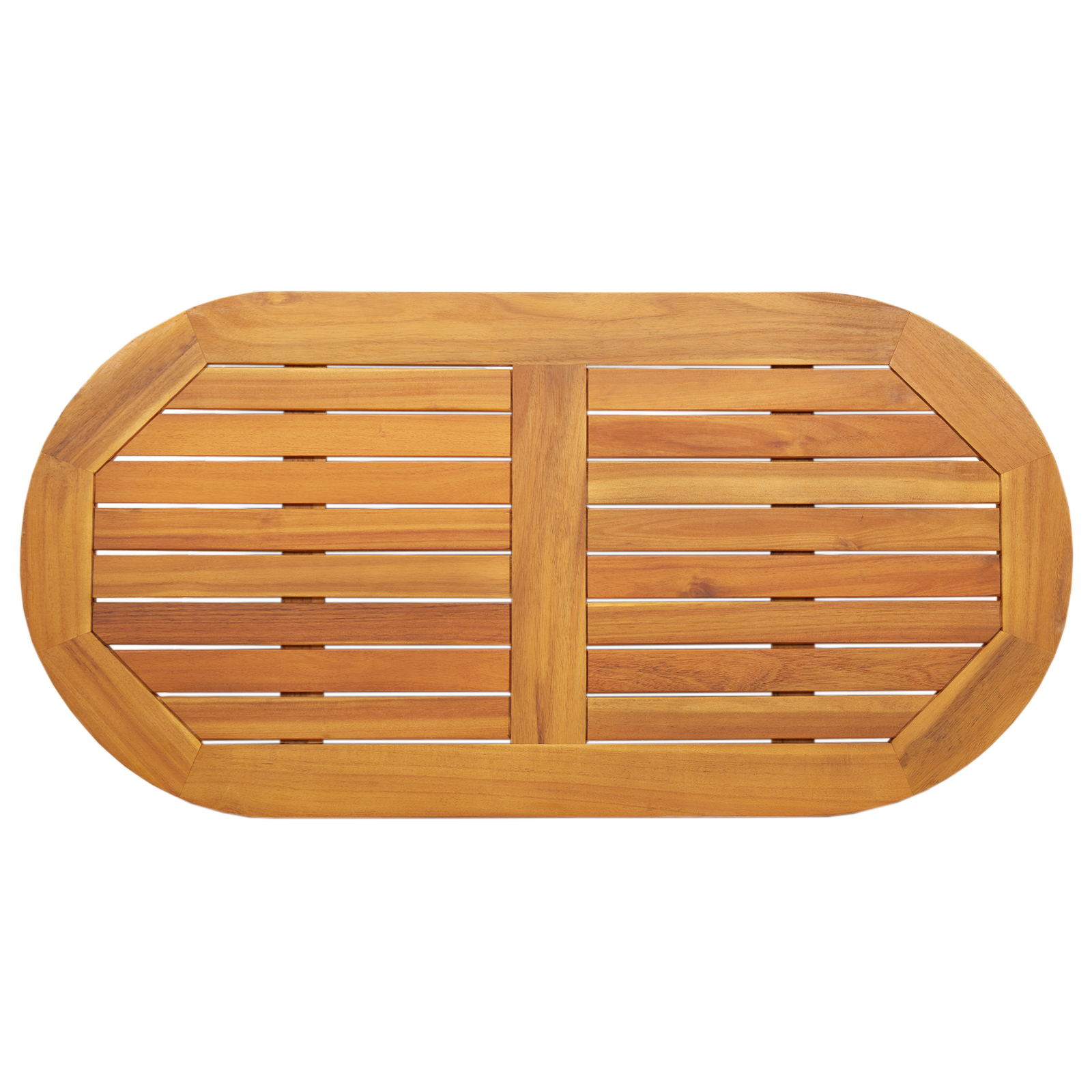 Table Top 100x50x2.2 cm Oval Solid Wood Acacia - Image 2